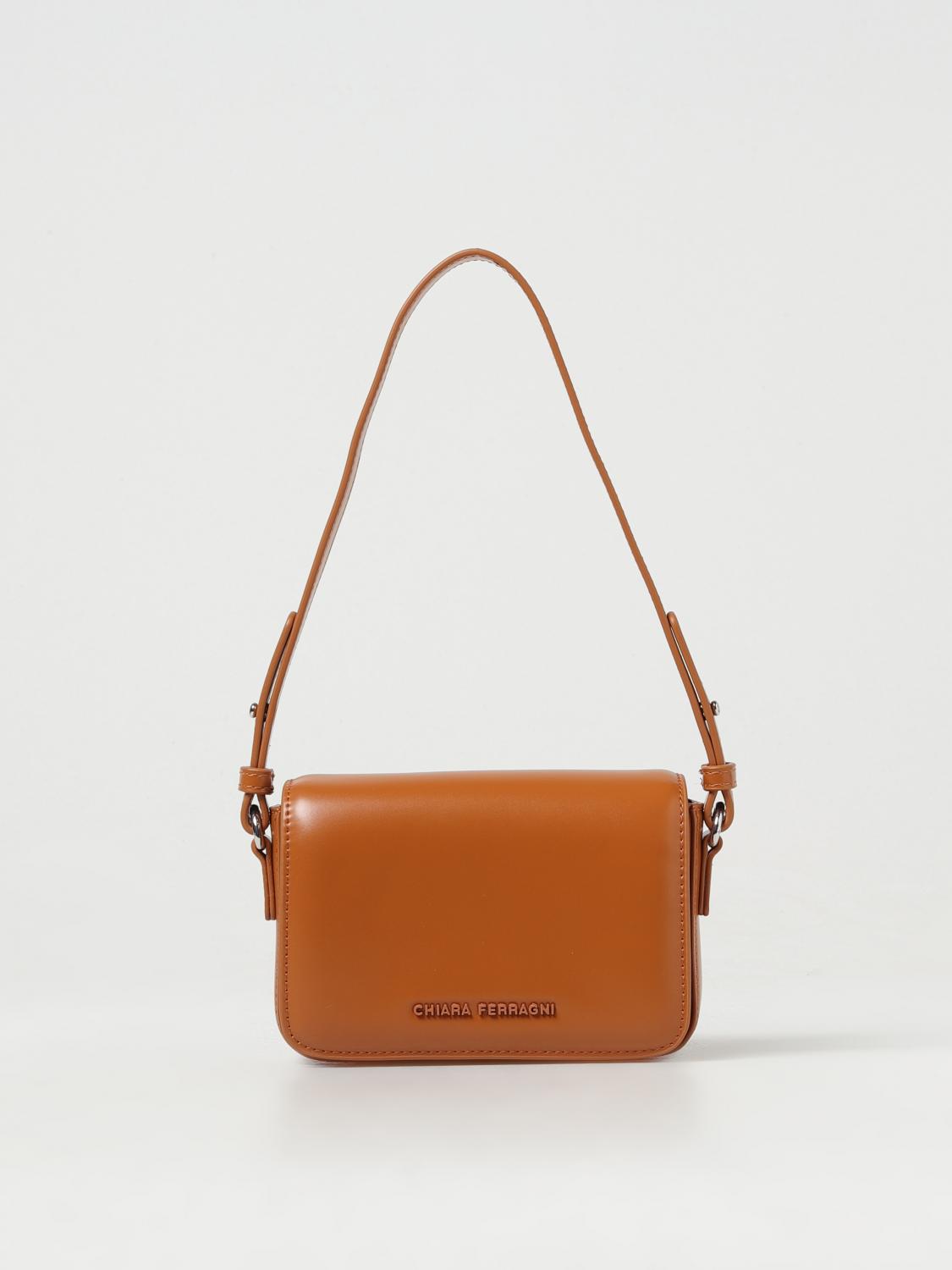 CHIARA FERRAGNI MINI BAG: Shoulder bag woman Chiara Ferragni, Brown - Img 1