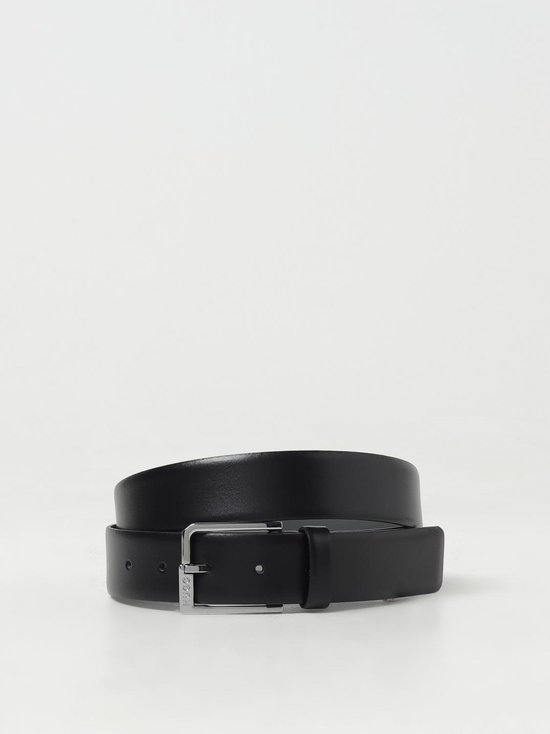 HUGO CINTURA: Cintura Hugo in pelle , Nero - Img 1