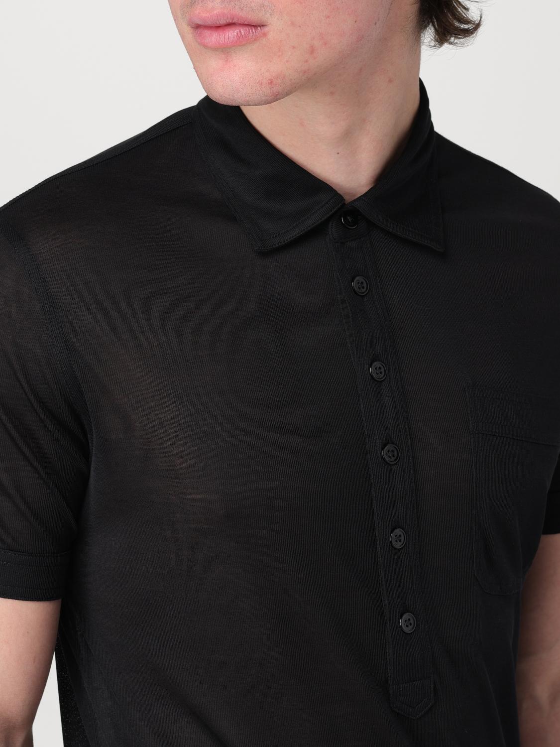 Tom Ford ポロシャツ メンズ - ブラック | JPS007JMS003F23 | GIGLIO.COM
