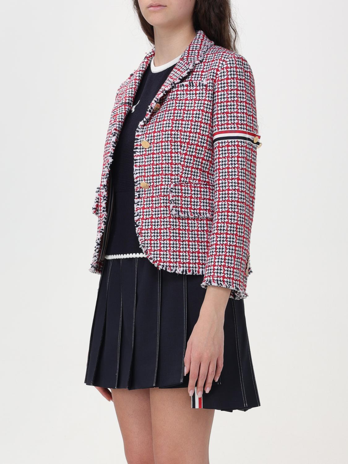THOM BROWNE BLAZER: Blazer Thom Browne in lana vergine , Fantasia - Img 4