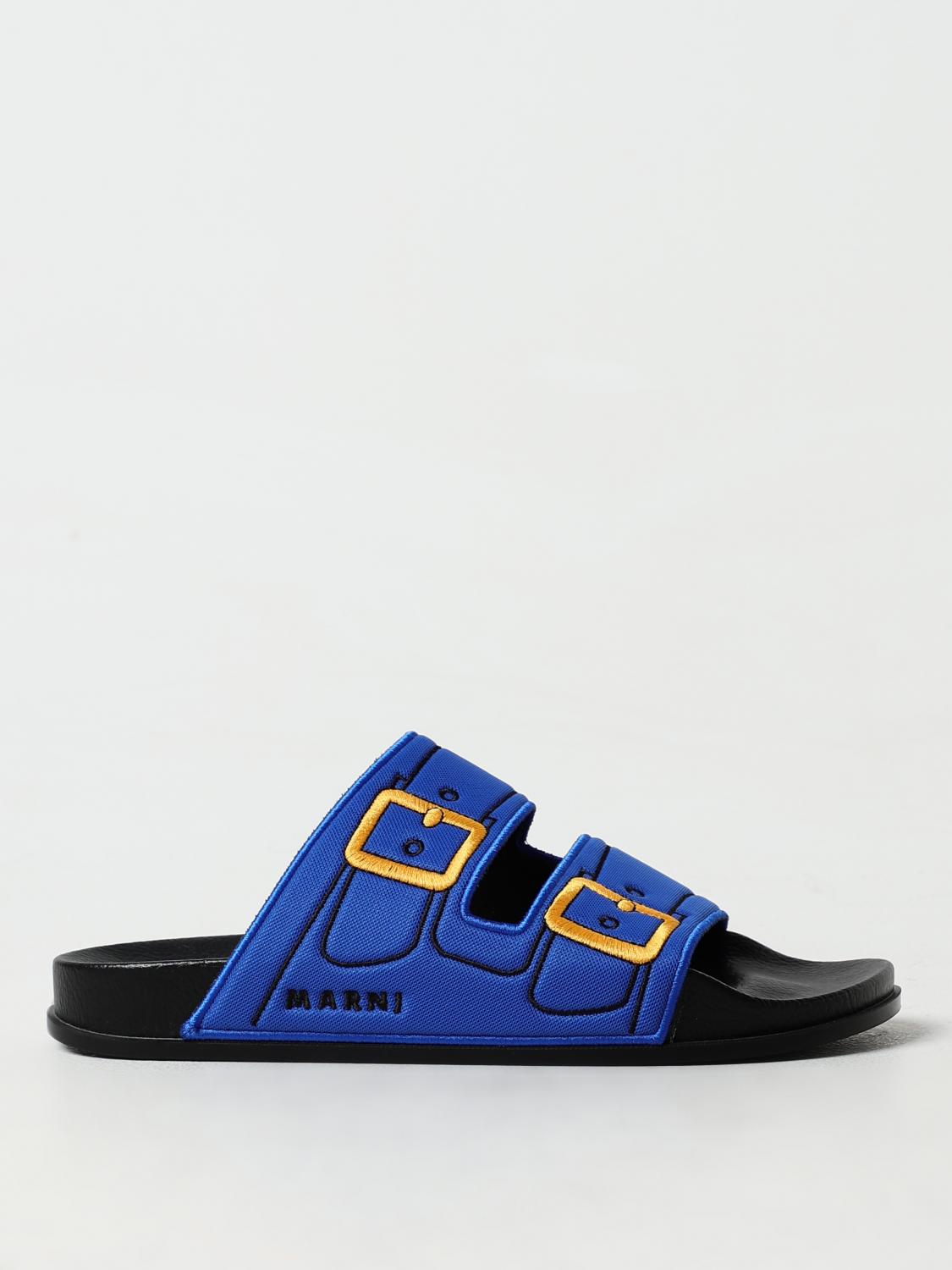 Ty！Marni メンズ サンダル 青 Marni Sandals men - Blue | SAMR004902P6395 | GIGLIO.COM