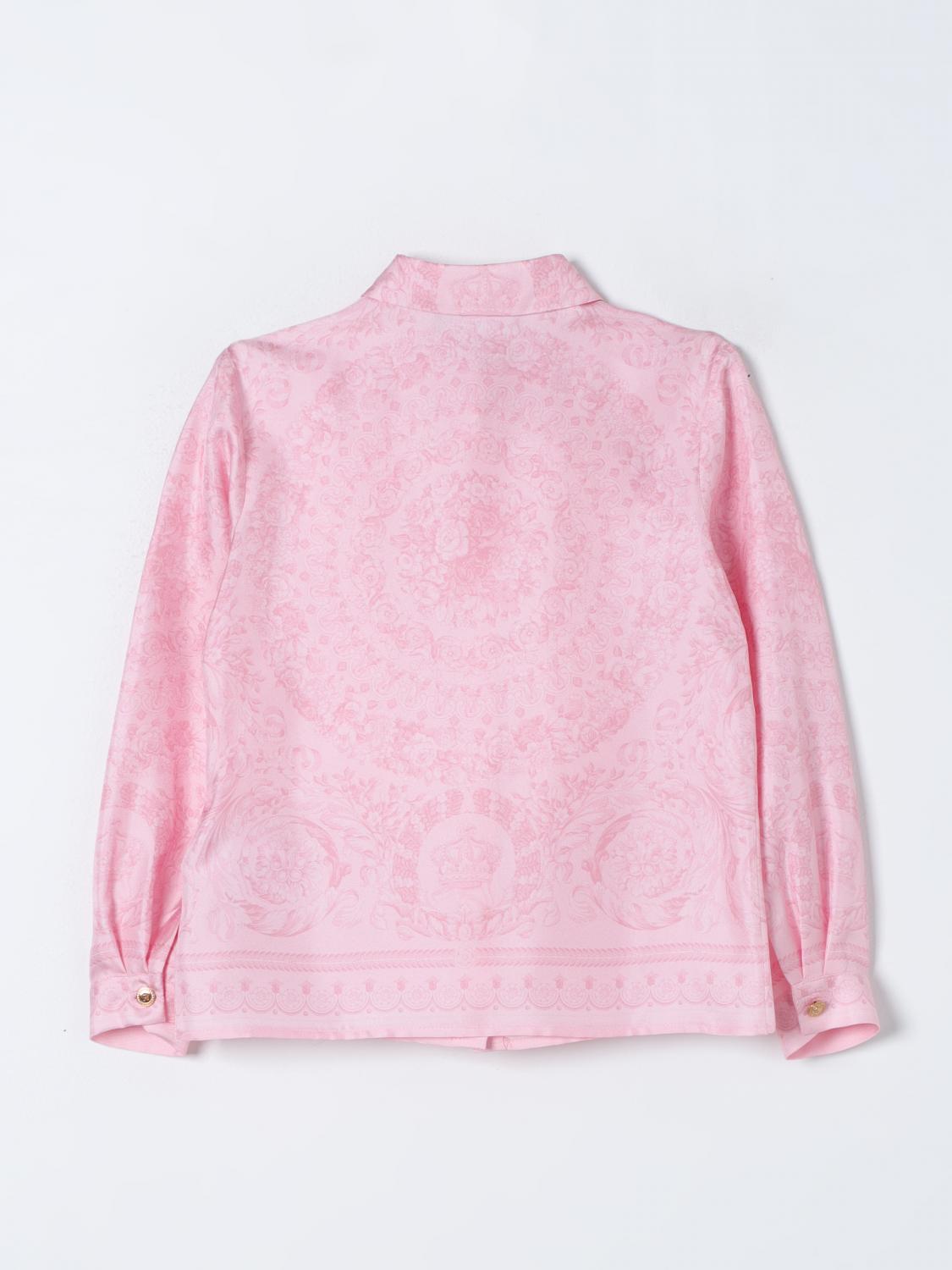 Versace Outlet: Young Baroque shirt - Pink | Versace shirt