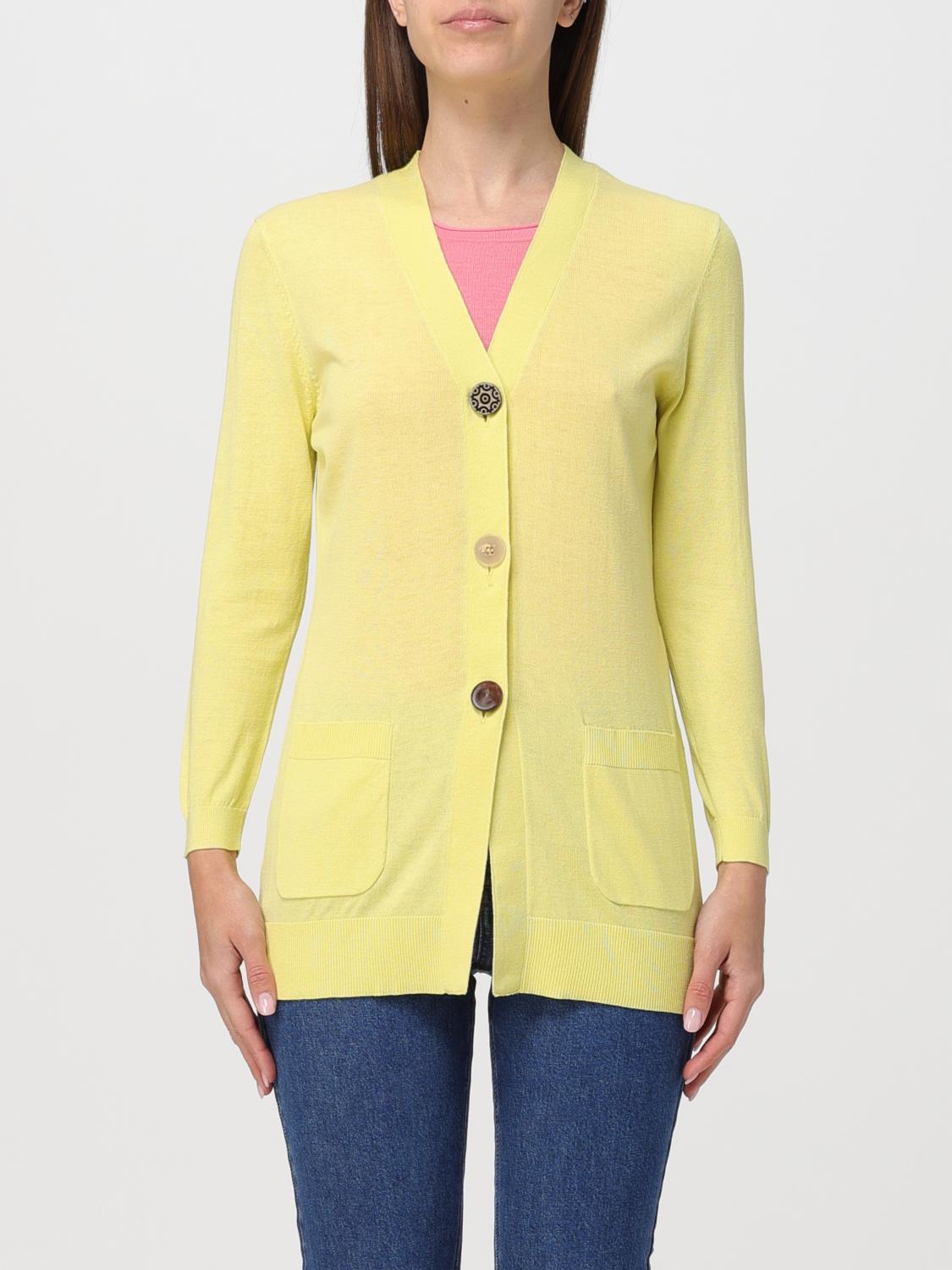 MALIPARMI STRICKJACKE: Strickjacke damen Maliparmi, Gelb - Img 1