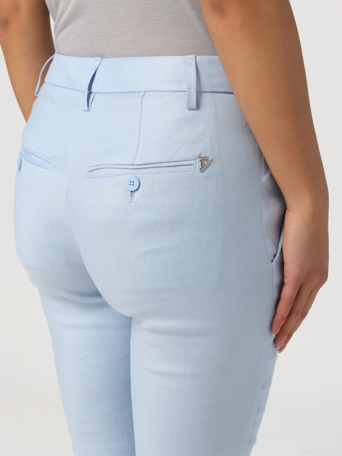 パンツ DONDUP Woman Pants Blue D066LS0015DXXX 807 Dondup Outlet: Pants woman - Blue | Dondup pants