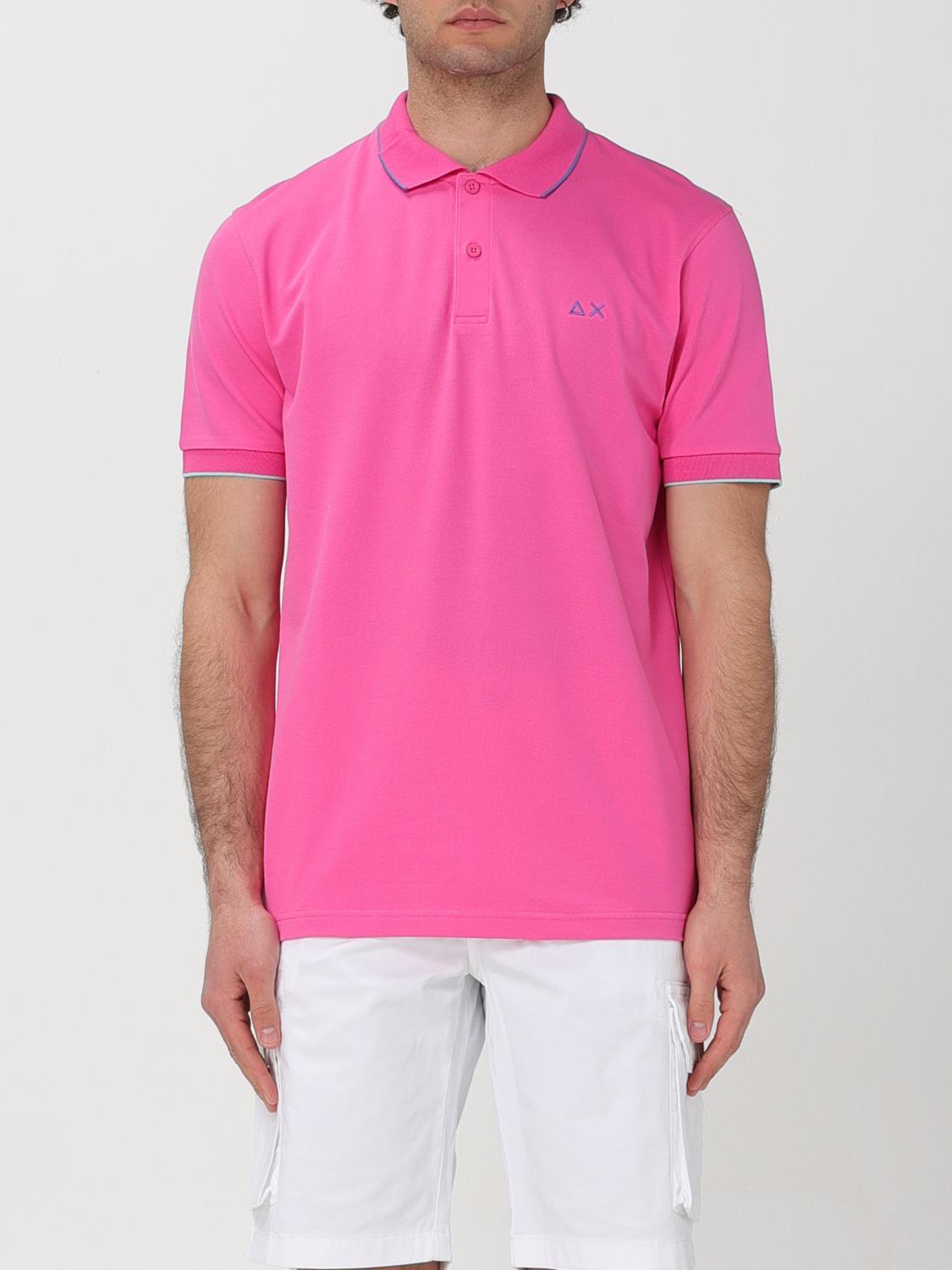 SUN68 POLO: Polo Sun 68 in cotone , Fuxia - Img 1