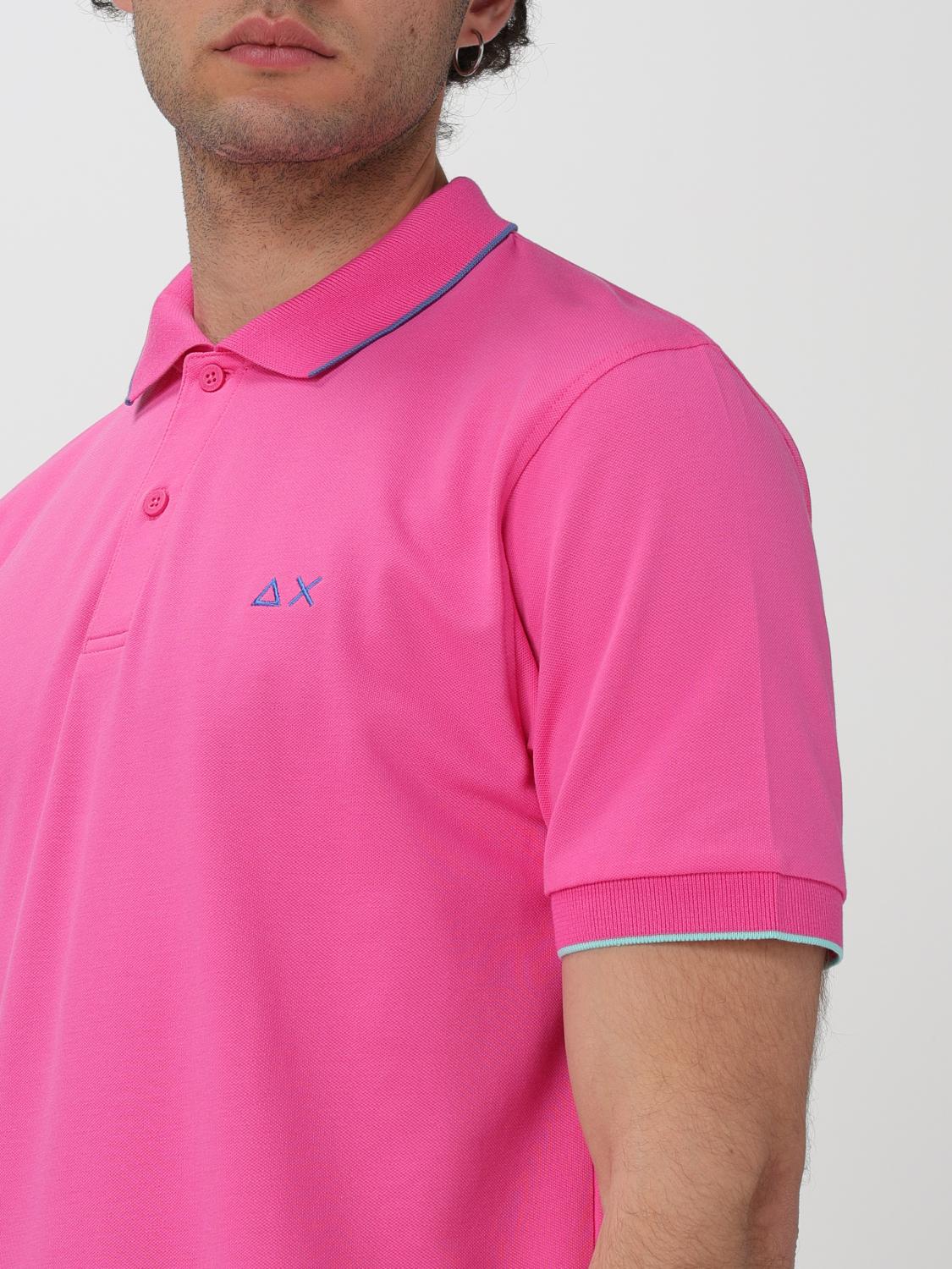 SUN68 POLO: Polo Sun 68 in cotone , Fuxia - Img 3