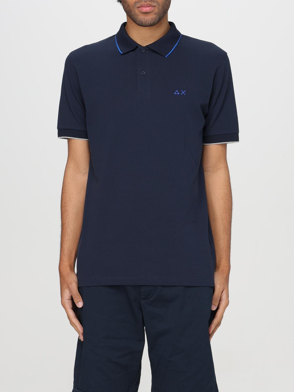 SUN68 POLO: Polo Sun 68 in cotone , Blue - Img 1