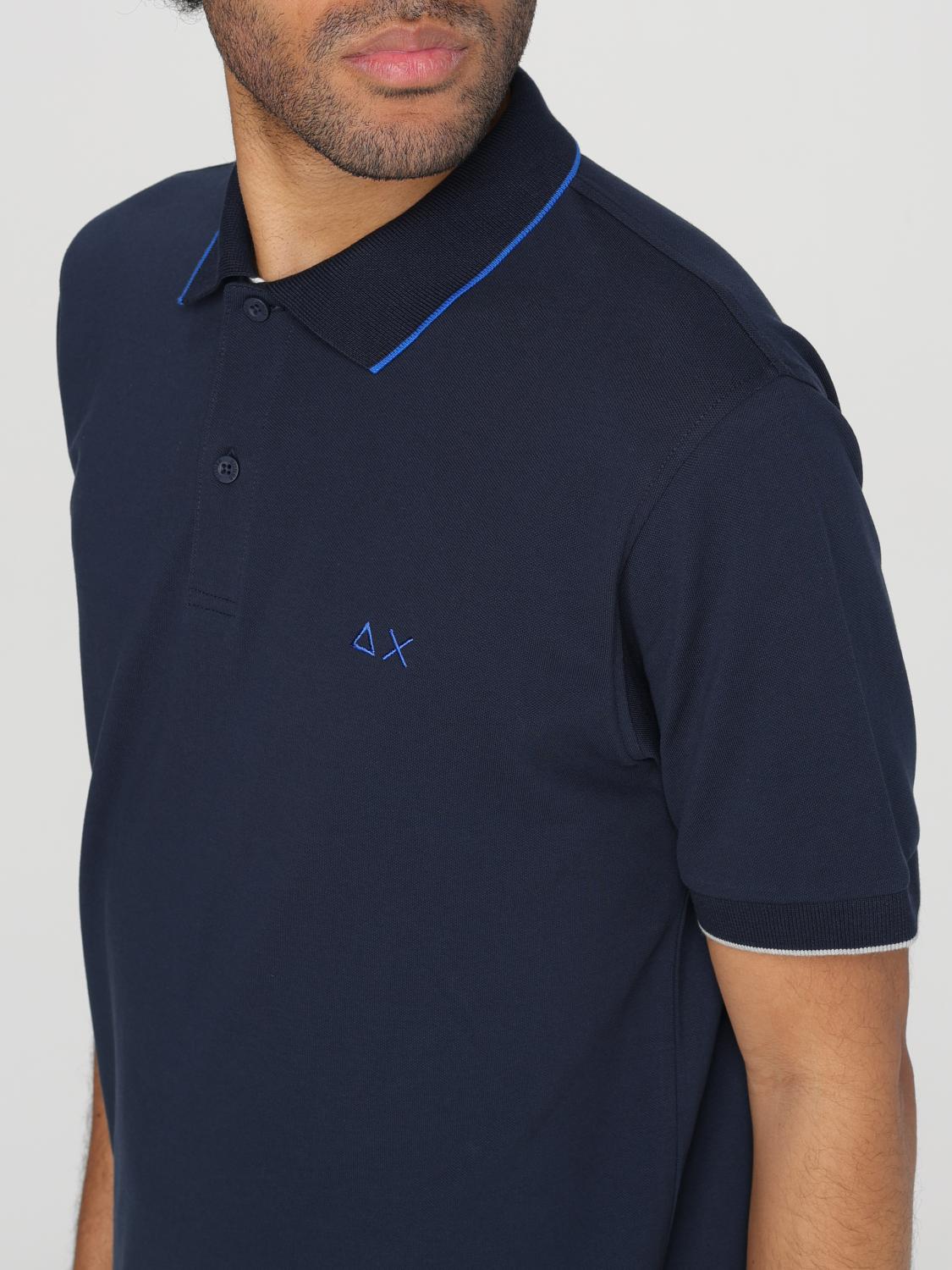 SUN68 POLO: Polo Sun 68 in cotone , Blue - Img 3