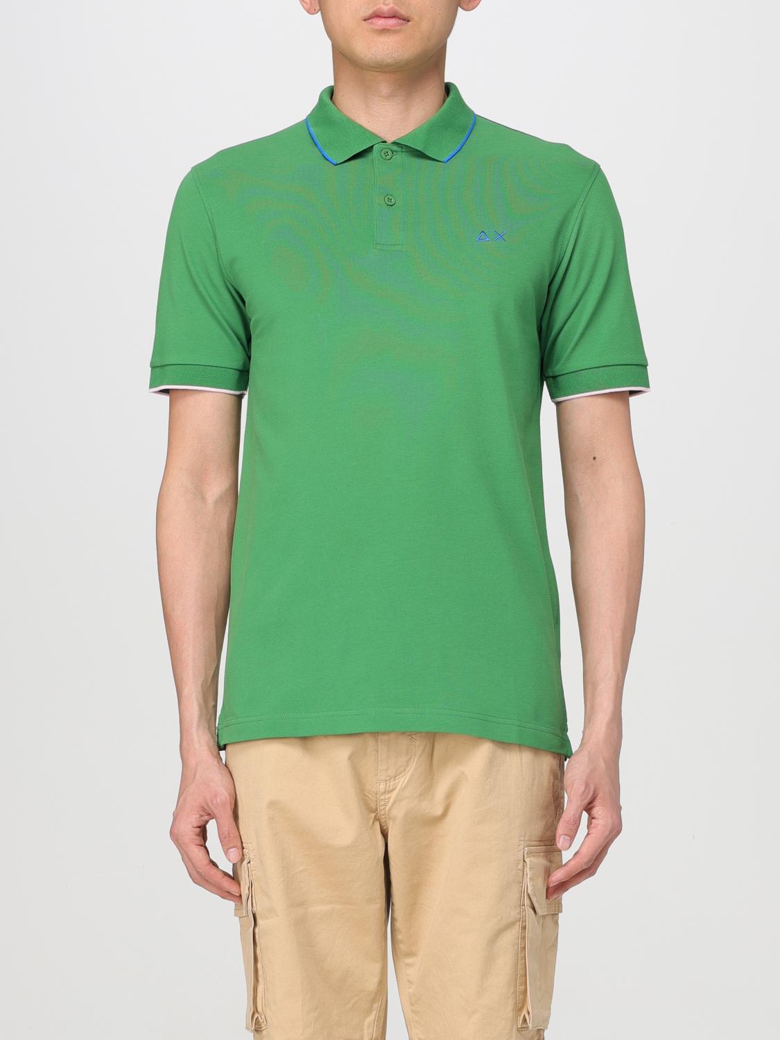 SUN68 POLO: Polo Sun 68 in cotone , Verde - Img 1
