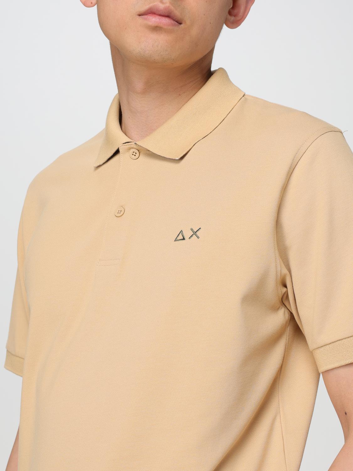 SUN68 POLO: Polo Sun 68 in cotone , Beige - Img 3