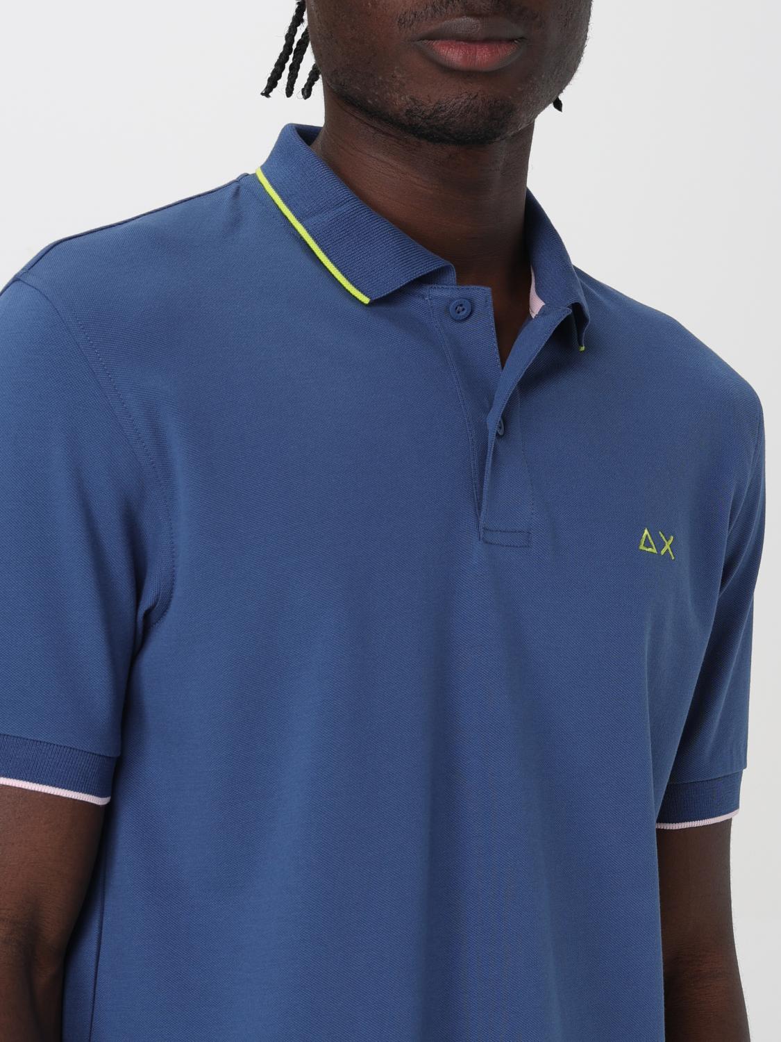 SUN68 POLO: Polo Sun 68 in cotone , Blue 2 - Img 3