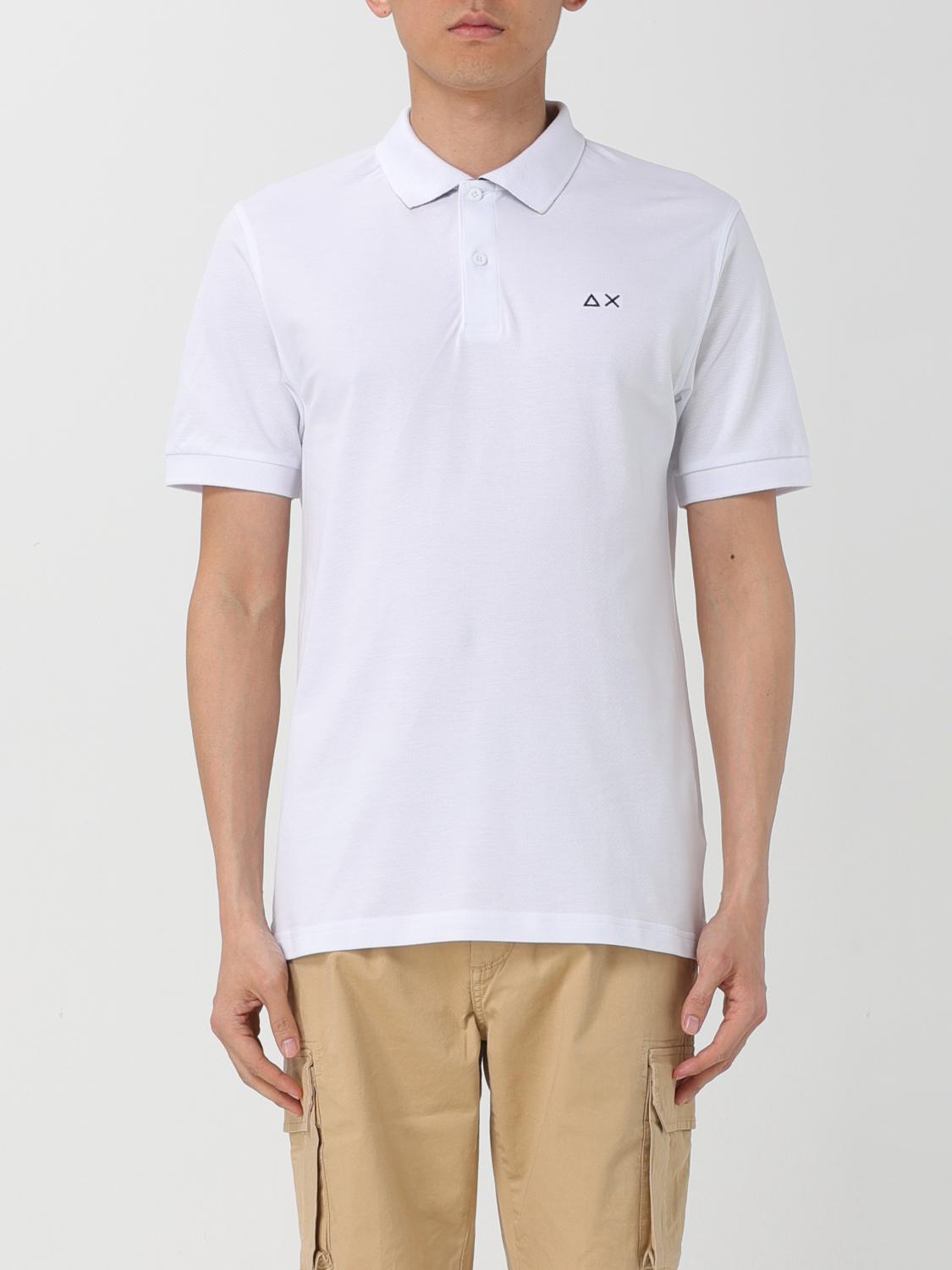 SUN68 POLO SHIRT: Polo shirt men Sun 68, White - Img 1