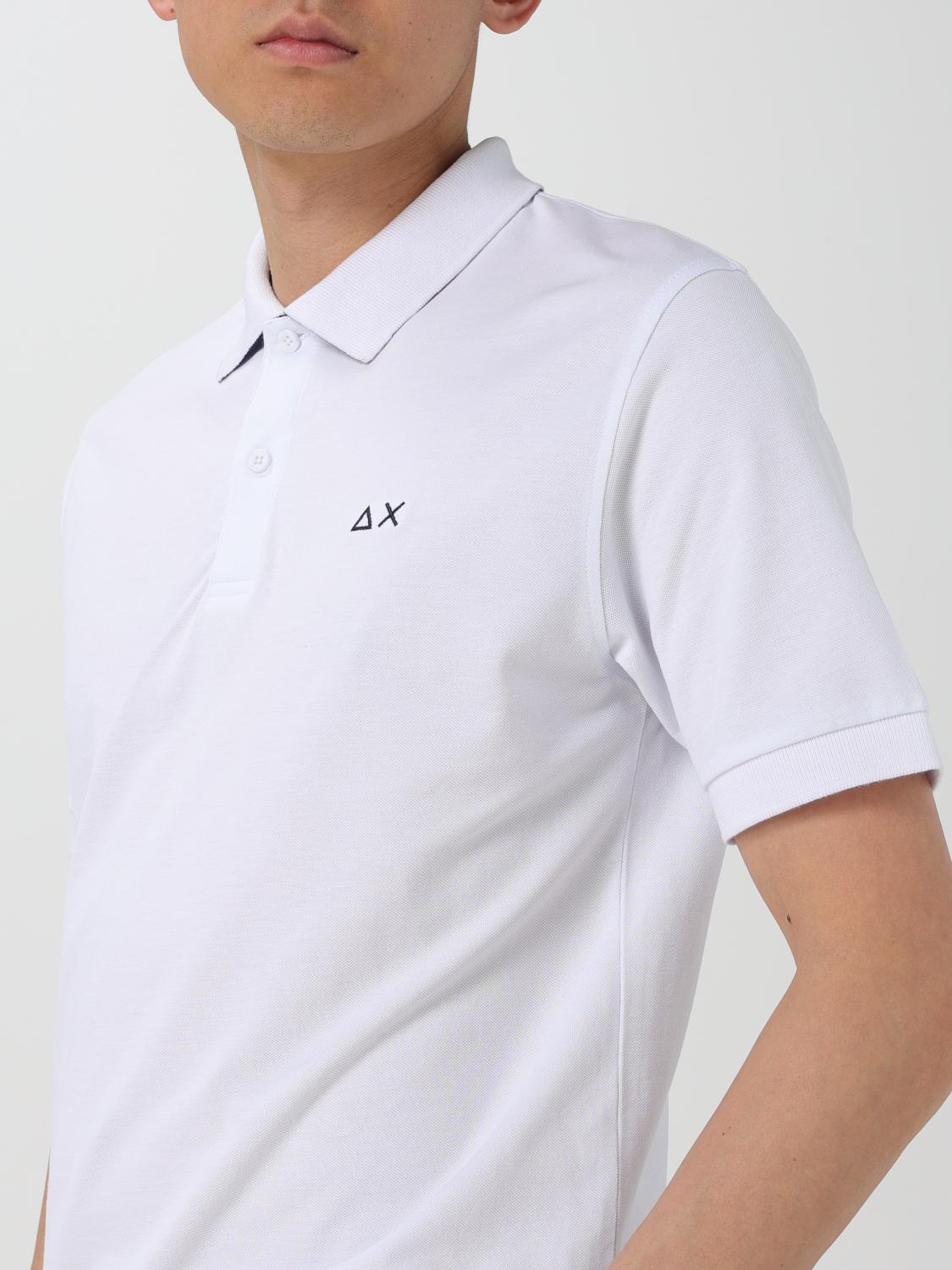 SUN68 POLO SHIRT: Polo shirt men Sun 68, White - Img 3