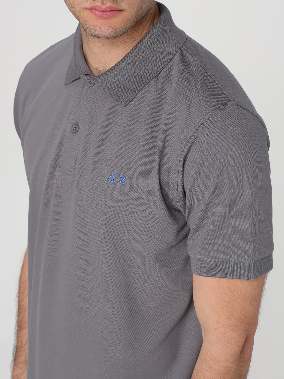 SUN68 POLO: Polo Sun 68 in cotone con logo , Inchiostro - Img 3