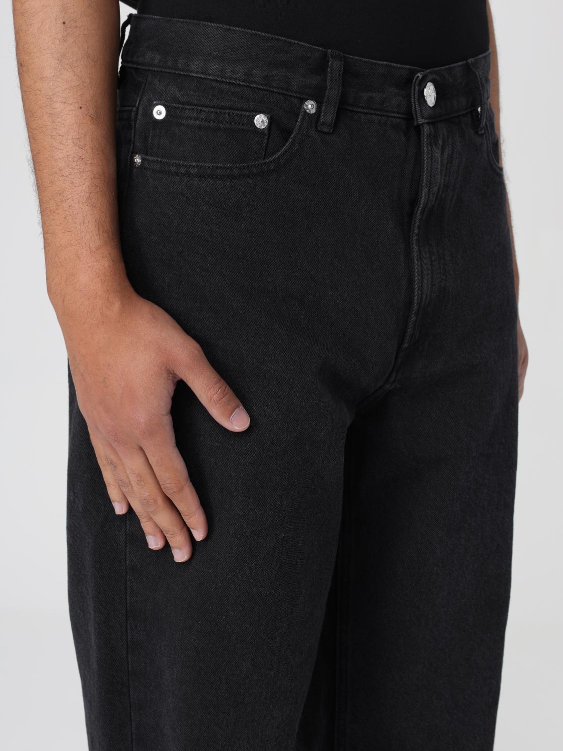 A.P.C. JEANS: Jeans hombre A.P.C., Negro - Img 4