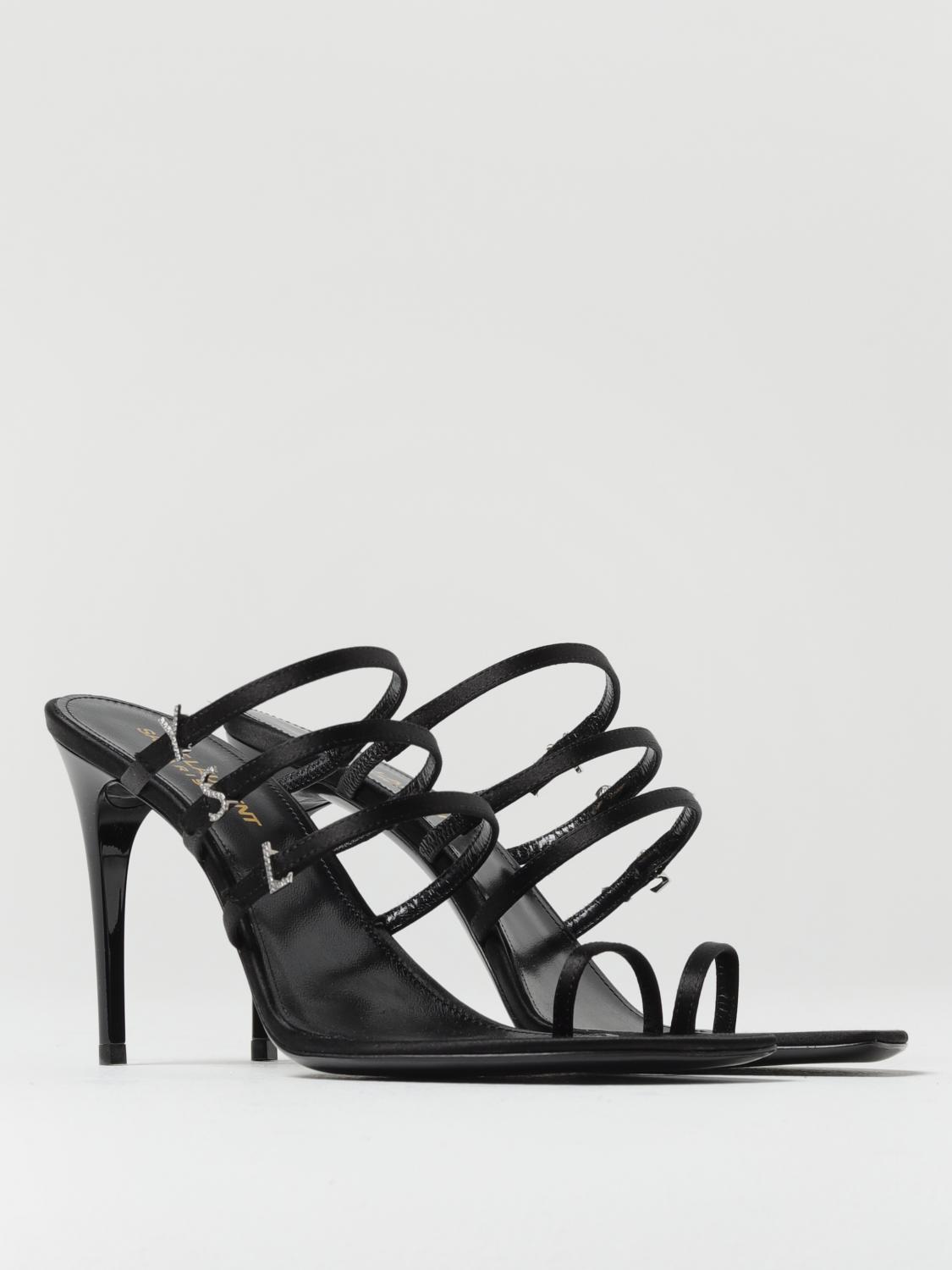 シューズ・サンダルその他 SAINT LAURENT Woman Heeled sandals Black 7752149QNAG 1000 Saint Laurent Shoes Woman Saint Laurent – Modecraze Inc.