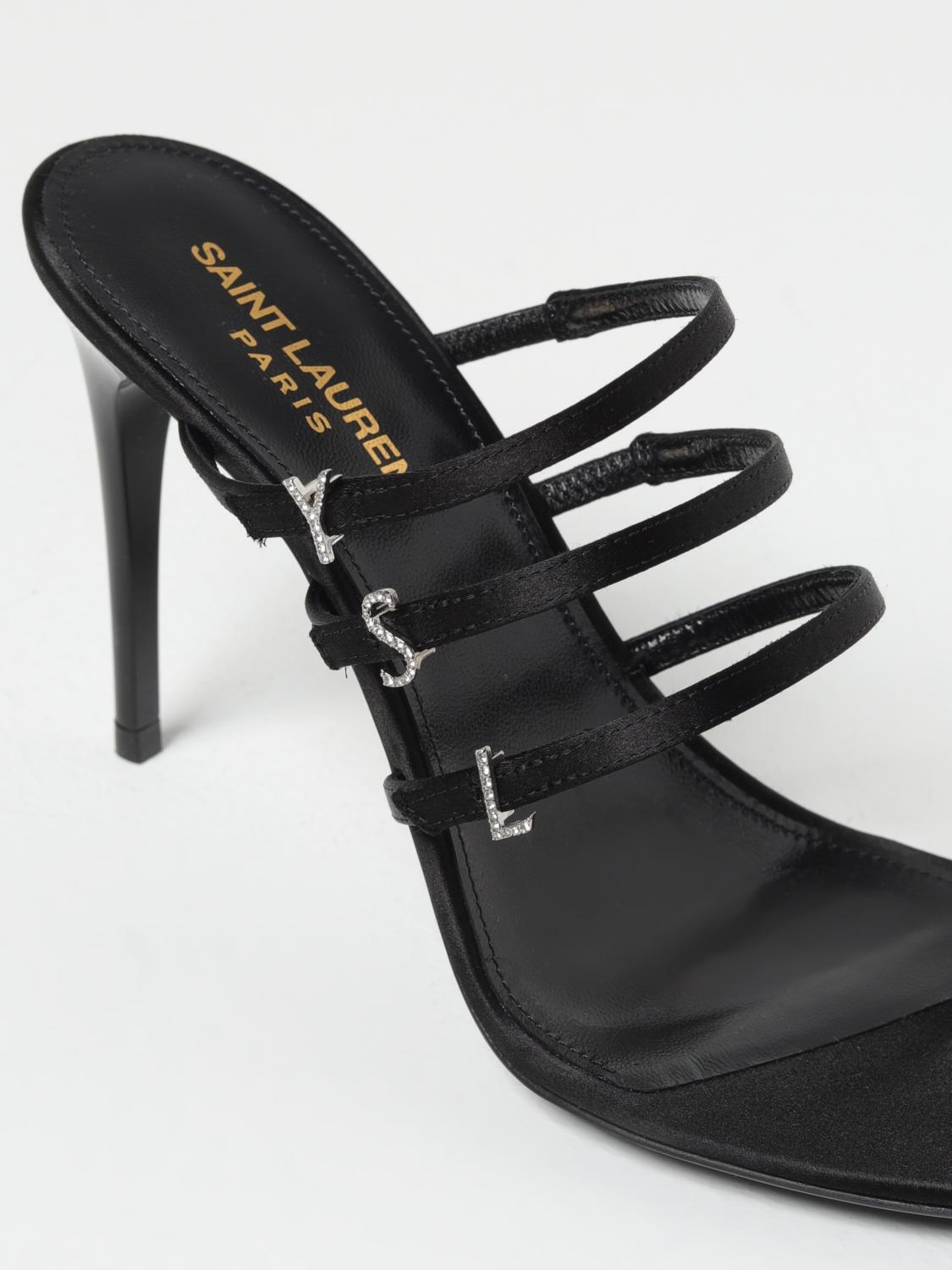 シューズ・サンダルその他 SAINT LAURENT Woman Heeled sandals Black 7752149QNAG 1000 SAINT LAURENT: Heeled sandals woman - Black | Saint Laurent
