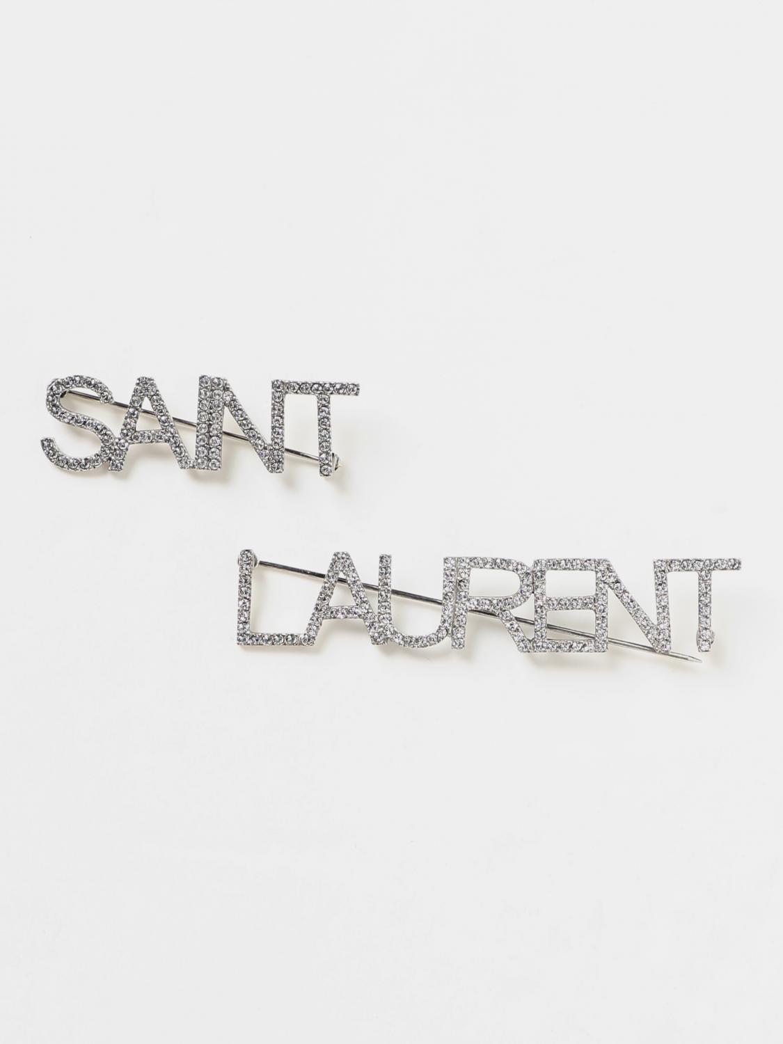 Saint Laurent Brooches woman - Silver | 586493Y1526 | GIGLIO.COM