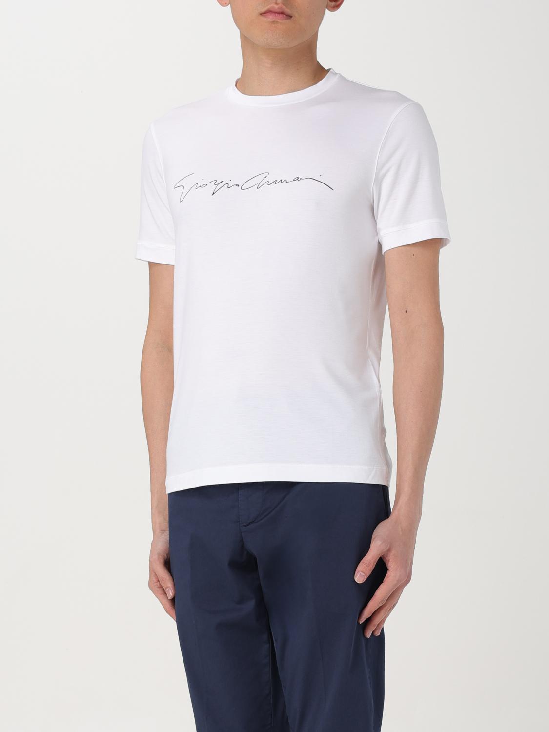 Giorgio Armani T-shirt men - White | 6GST56SJP4Z | GIGLIO.COM