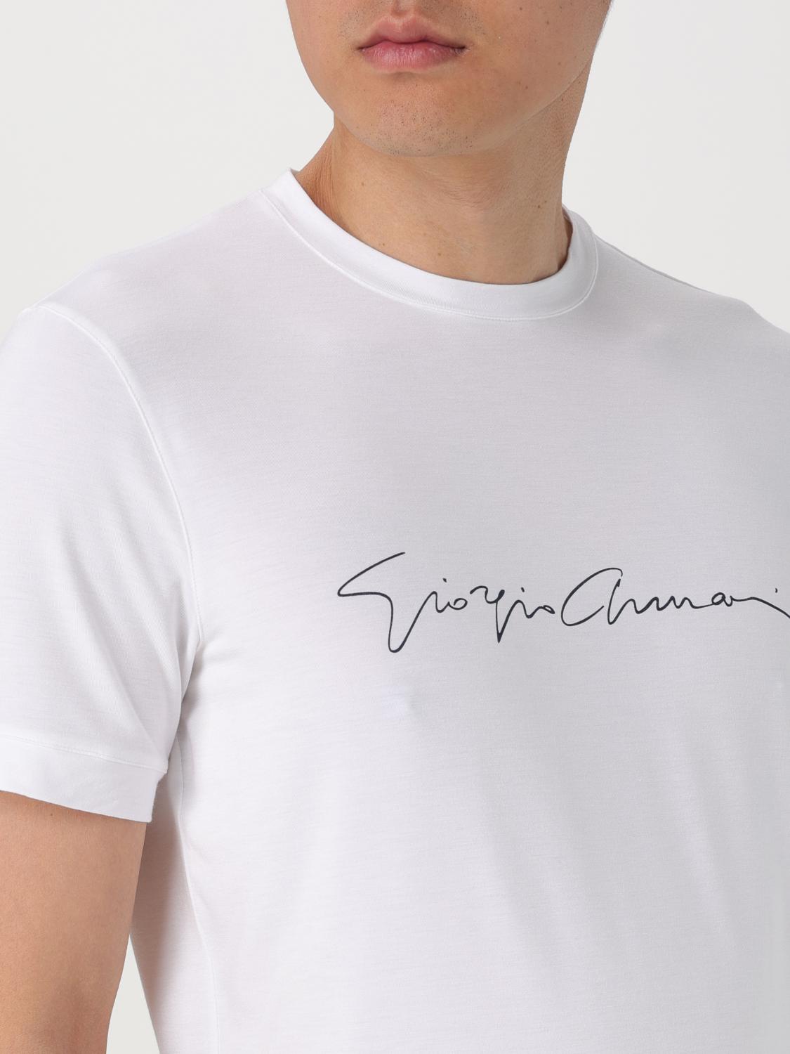 Giorgio Armani T-shirt men - White | 6GST56SJP4Z | GIGLIO.COM