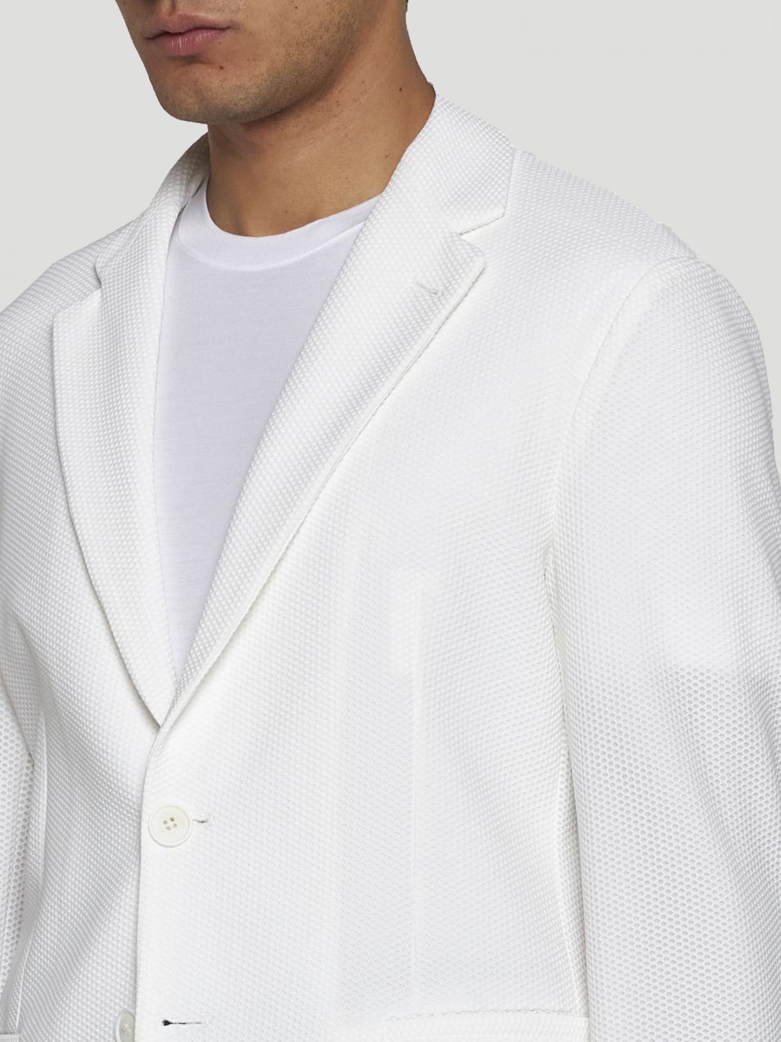 GIORGIO ARMANI JACKET: Blazer men Giorgio Armani, White - Img 3