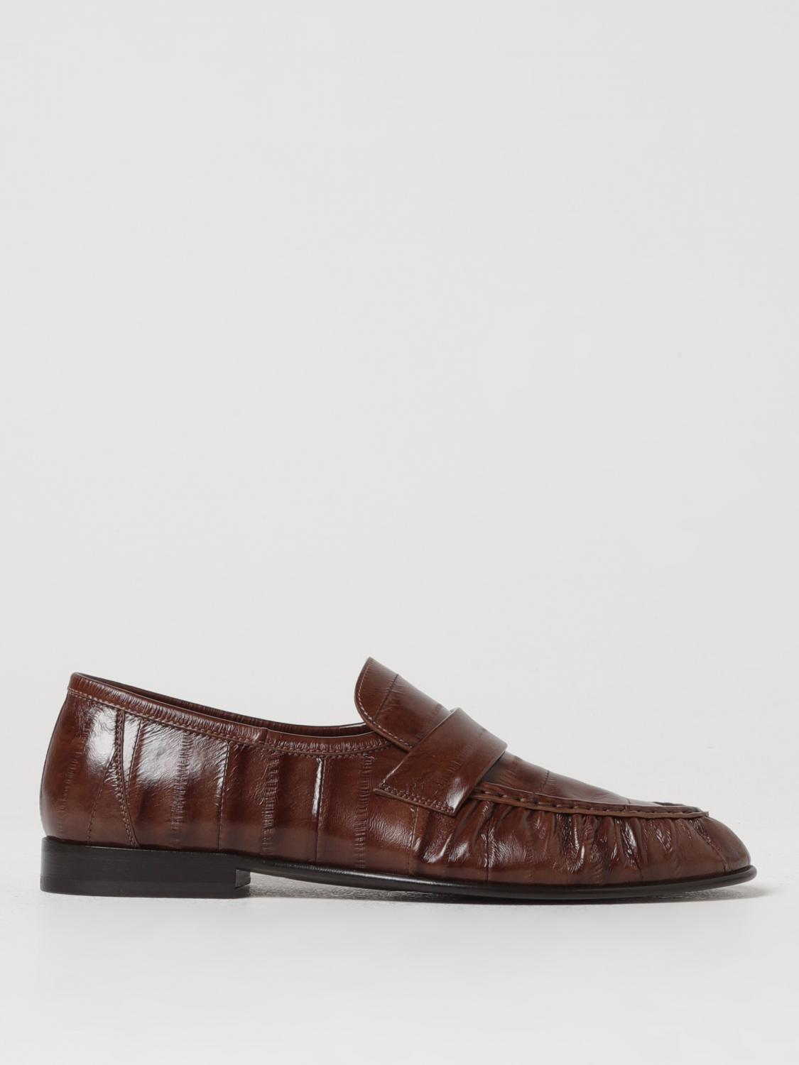 ＊送料・関税込み＊THE ROW Mensy レザー ローファー ブラウン THE ROW Mensy leather loafers | NET-A-PORTER
