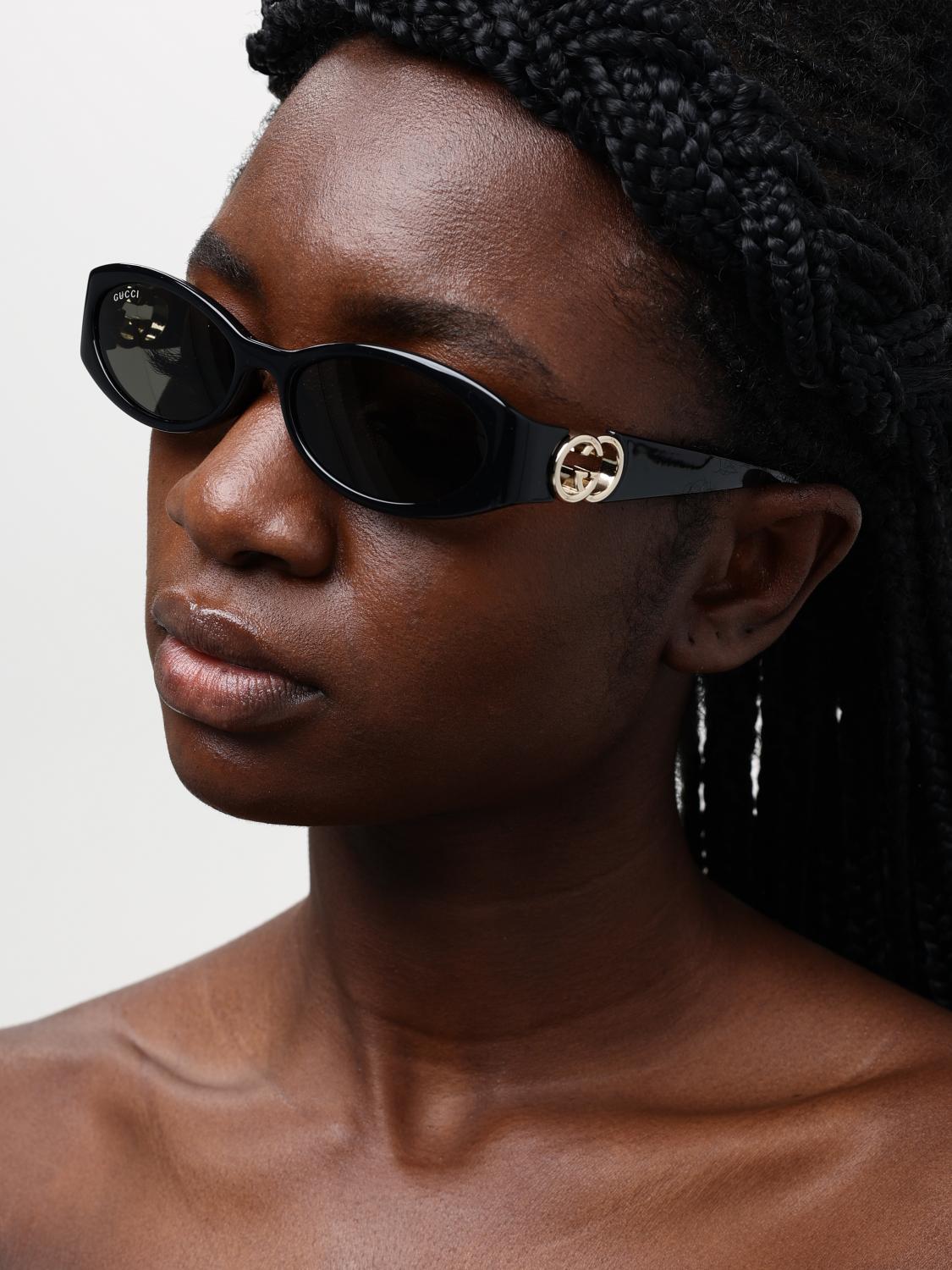 Gucci サングラス レディース - ブラック | 785560J1691 | GIGLIO.COM