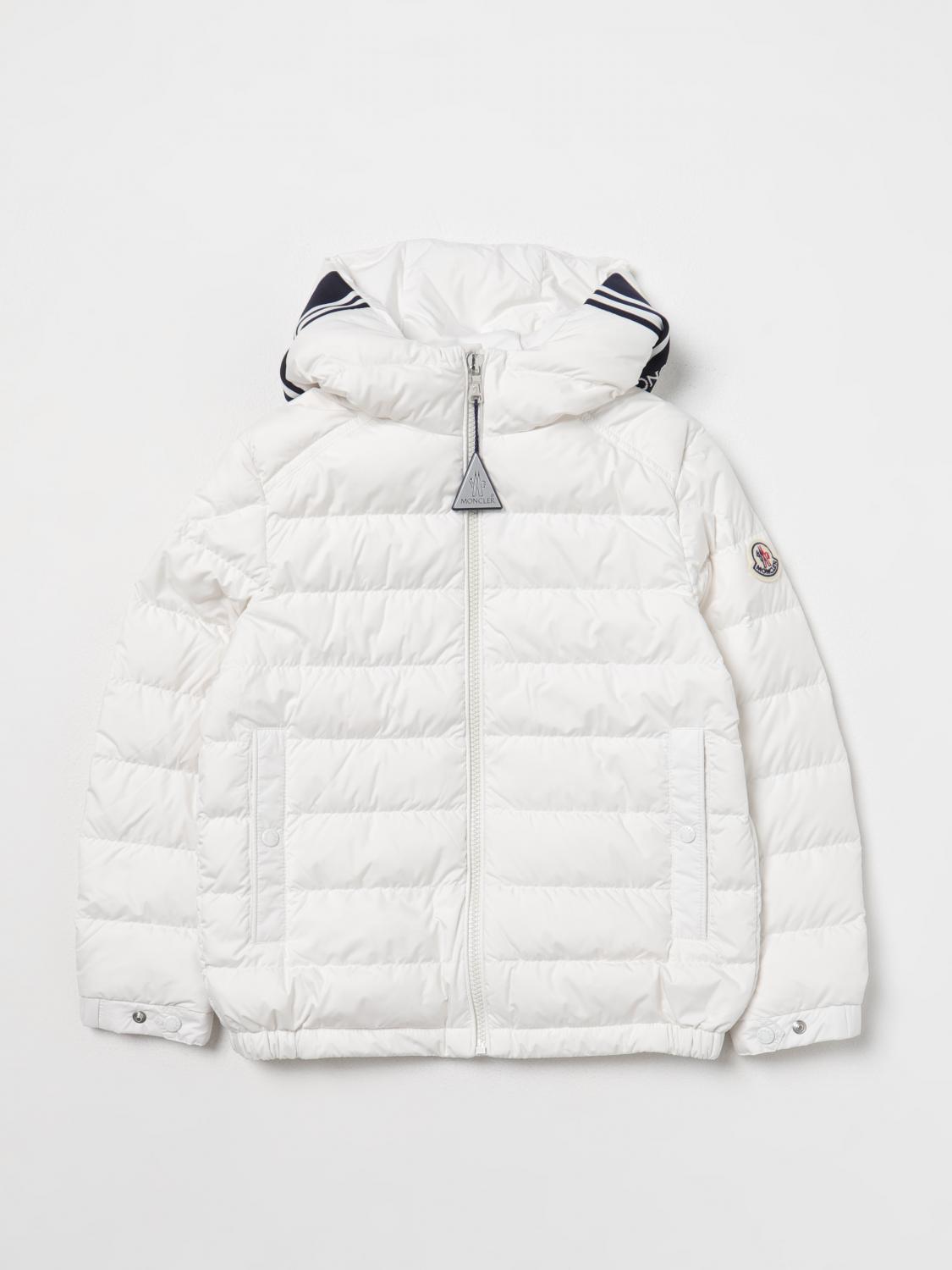 MONCLER JACKET: Jacket kids Moncler, White - Img 1