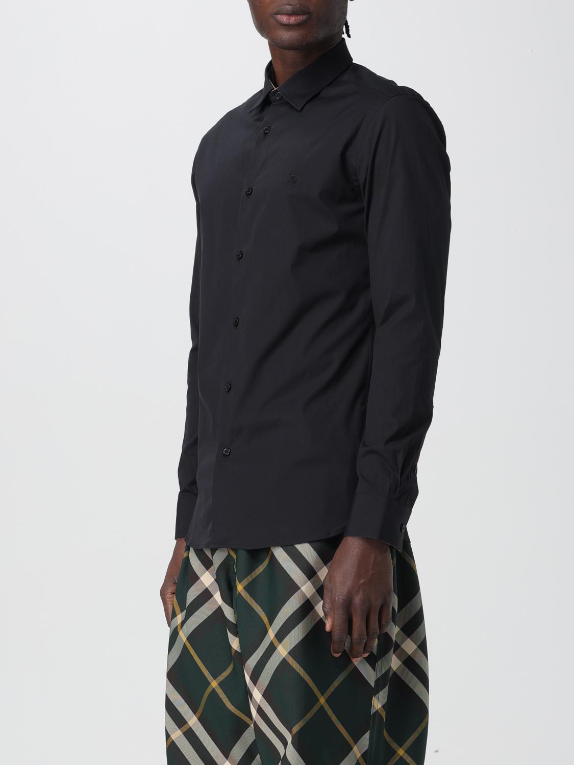 burberry black dress shirt - Slim-Fit Stretch-Cotton Poplin - Men take your normal size Men's Designer Shirts | Burberry