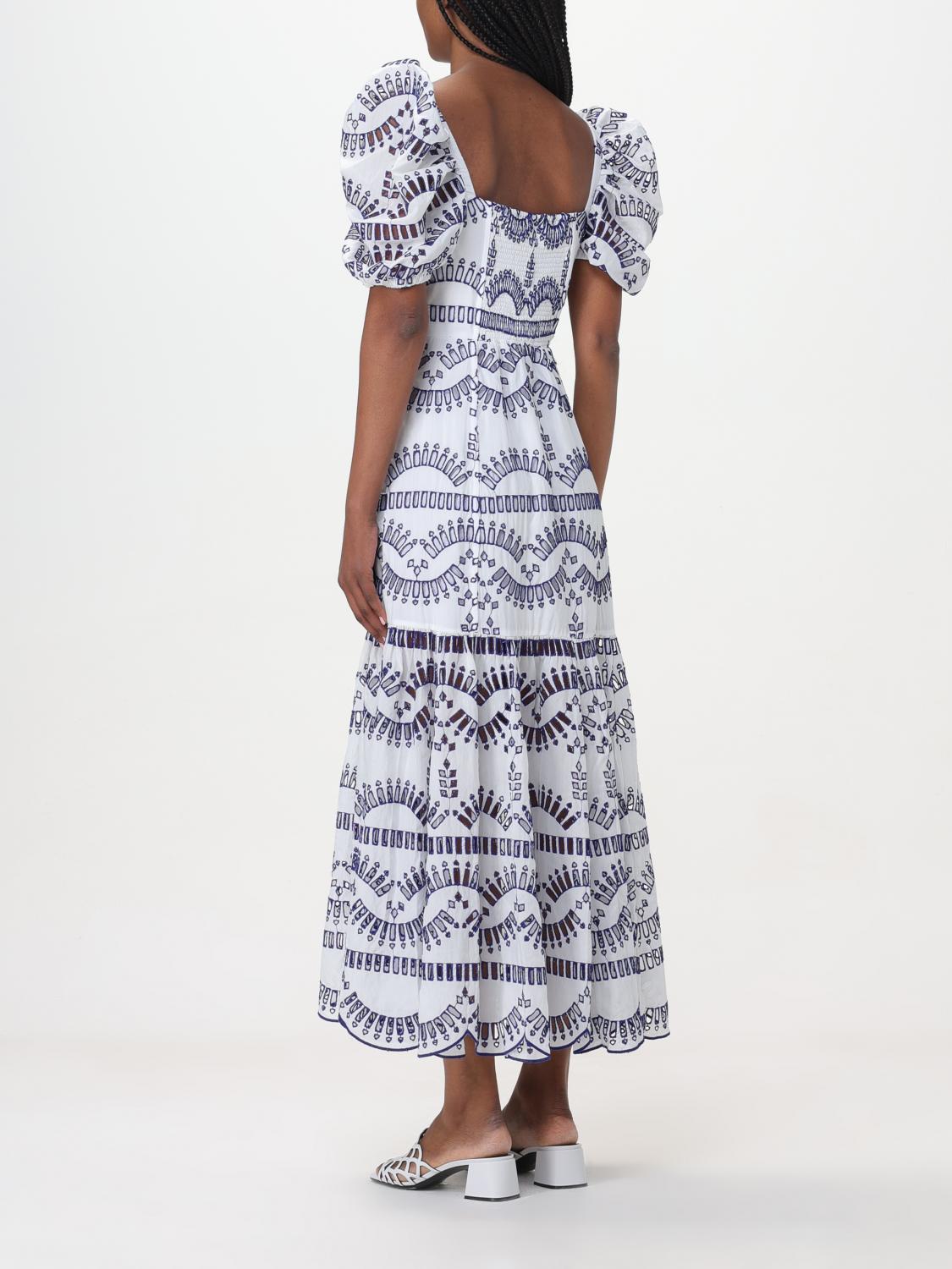 charo ruiz blue and white dress Charo Ruiz Ibiza Isca broderie-anglaise Mini Dress | Blue