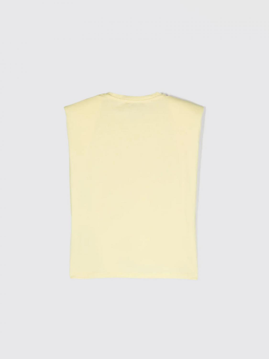 MISS BLUMARINE TOP: Camisetas niños Miss Blumarine, Amarillo - Img 2