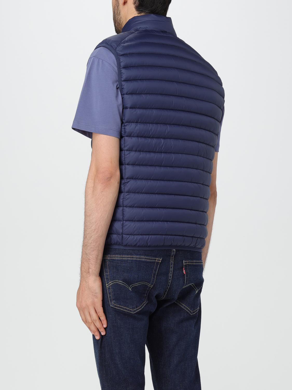 SAVE THE DUCK SUIT VEST: Save The Duck Quilted Nylon Vest, Blue - Img 2