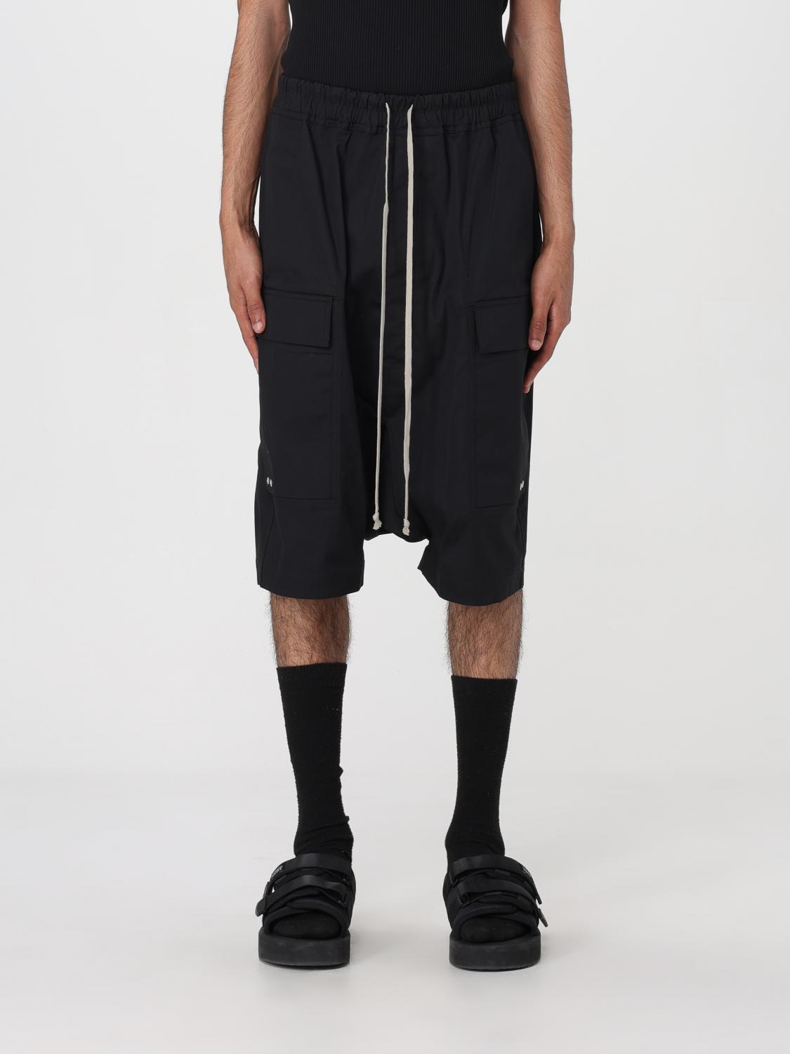 RICK OWENS：ショートパンツ メンズ - ブラック | GIGLIO.COM