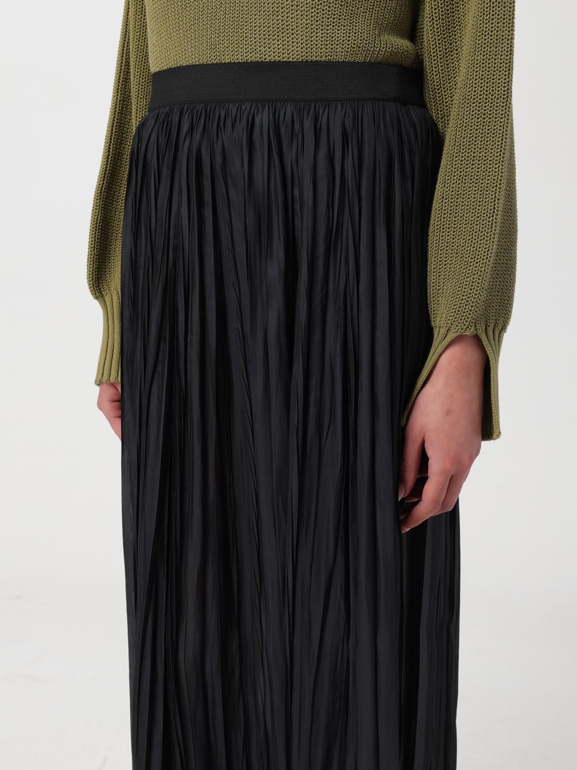 ROBERTO COLLINA FALDA: Falda mujer Roberto Collina, Negro - Img 3