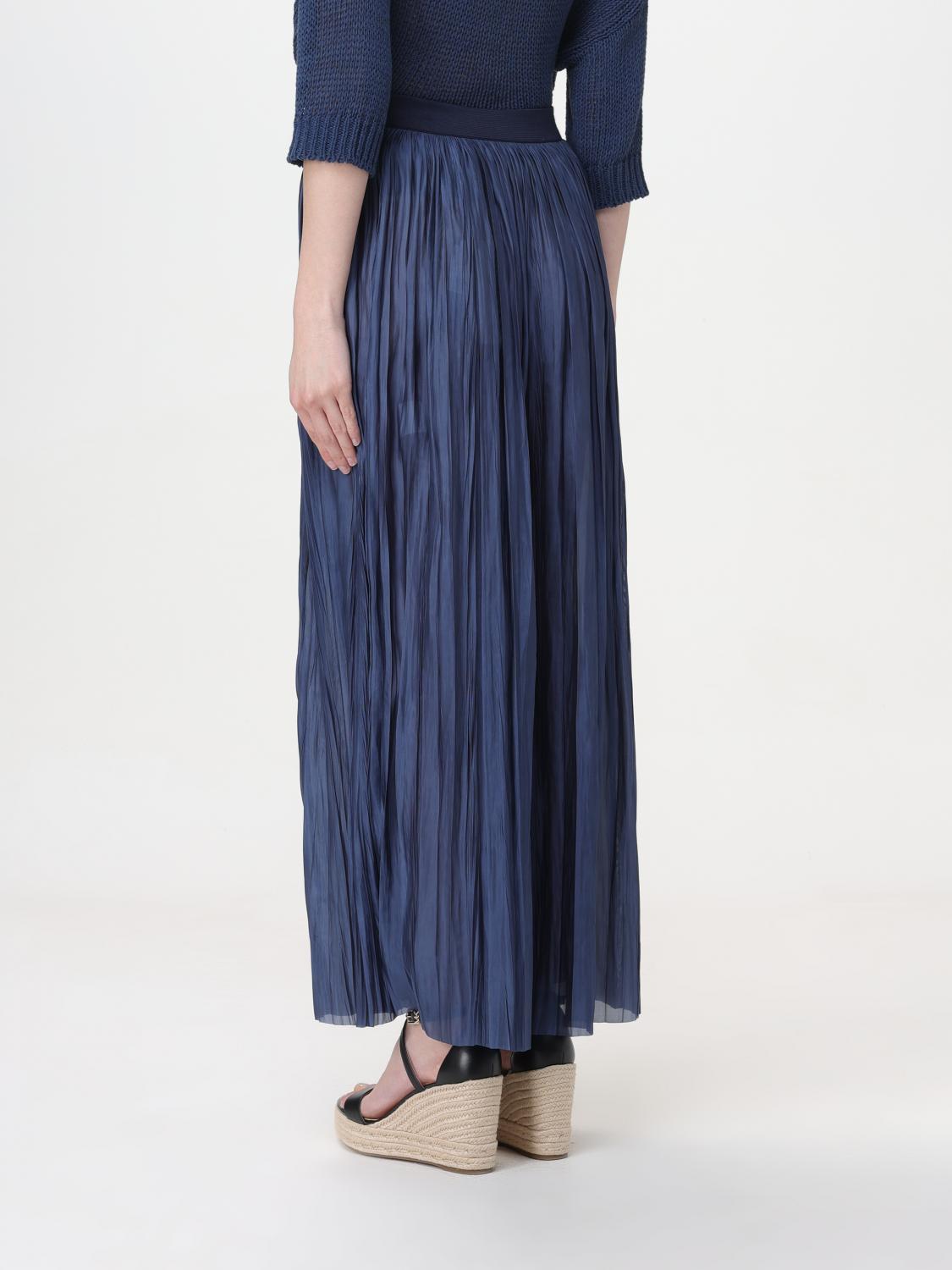 ROBERTO COLLINA FALDA: Falda mujer Roberto Collina, Azul Oscuro - Img 2