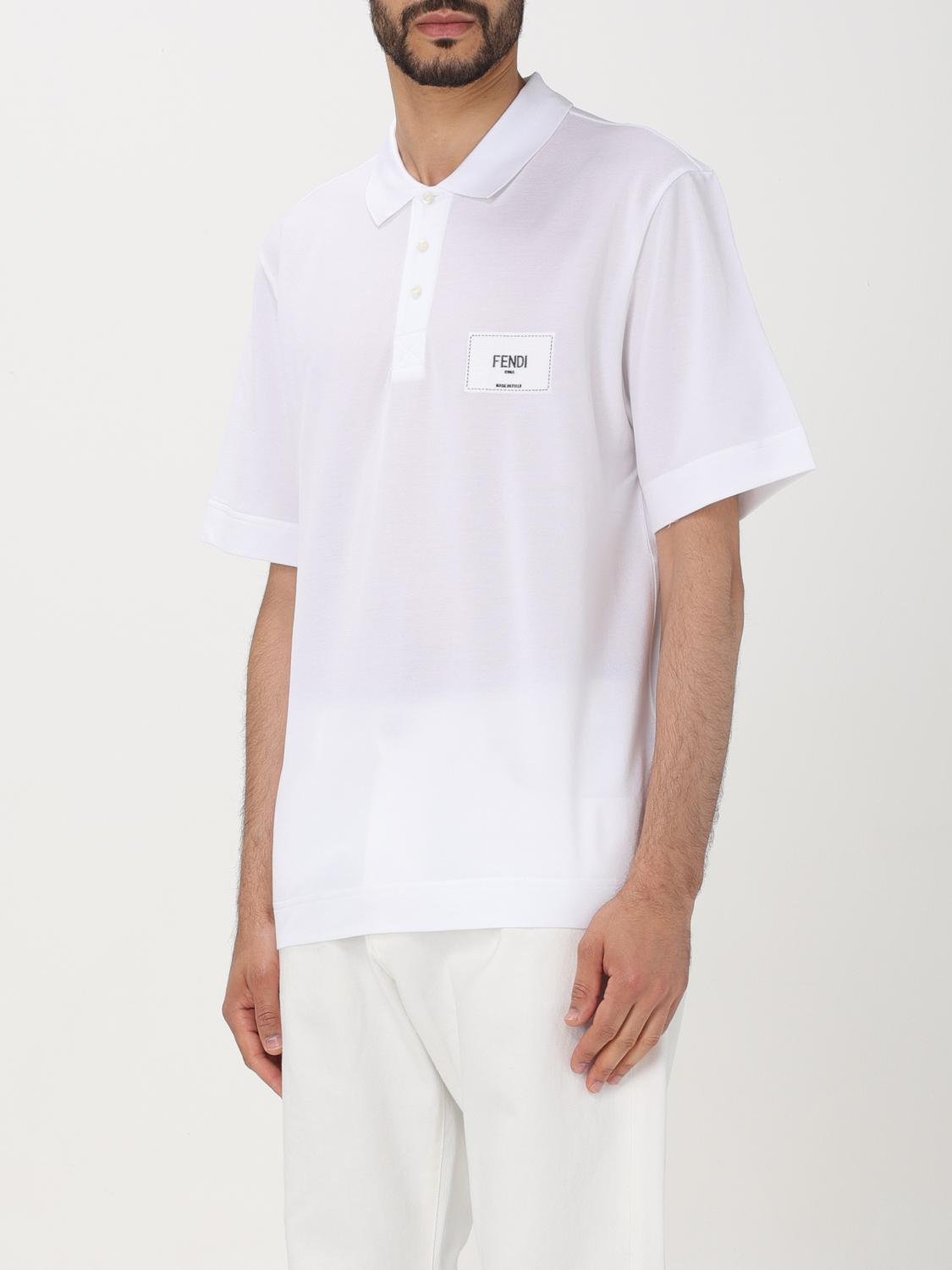 FENDI：ポロシャツ メンズ - ホワイト | GIGLIO.COMオンラインの