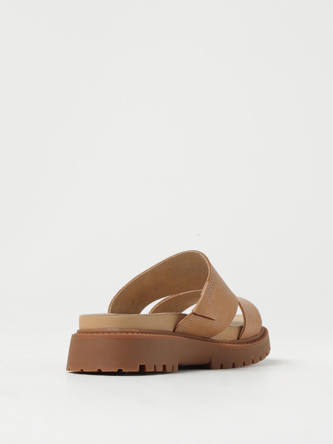 TIMBERLAND FLAT SANDAL: Flat sandals woman Timberland, Beige - Img 3