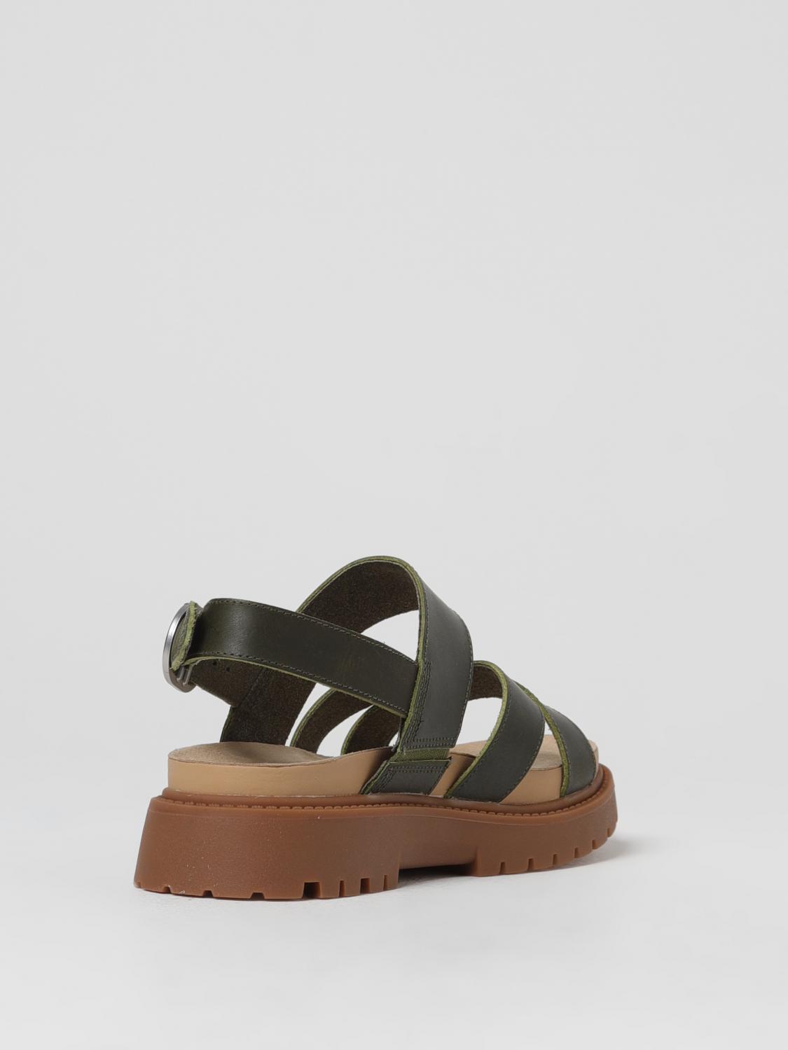 TIMBERLAND FLAT SANDAL: Flat sandals woman Timberland, Green - Img 3