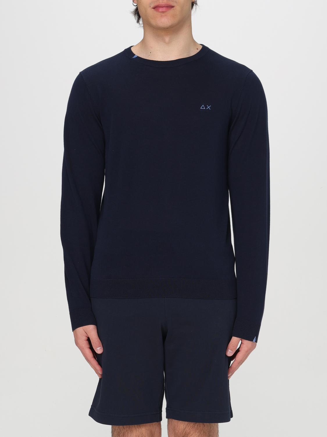 SUN68 SWEATER: Sweatshirt men Sun 68, Blue - Img 1