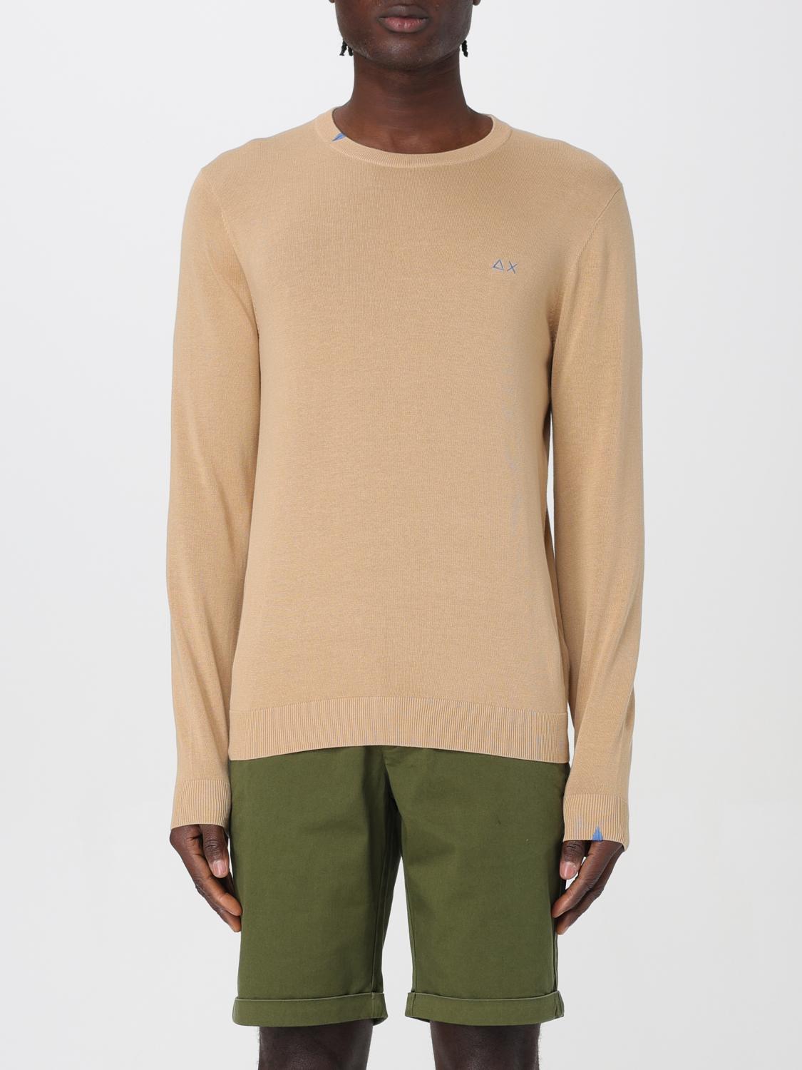 SUN68 SWEATER: Sweatshirt men Sun 68, Beige - Img 1