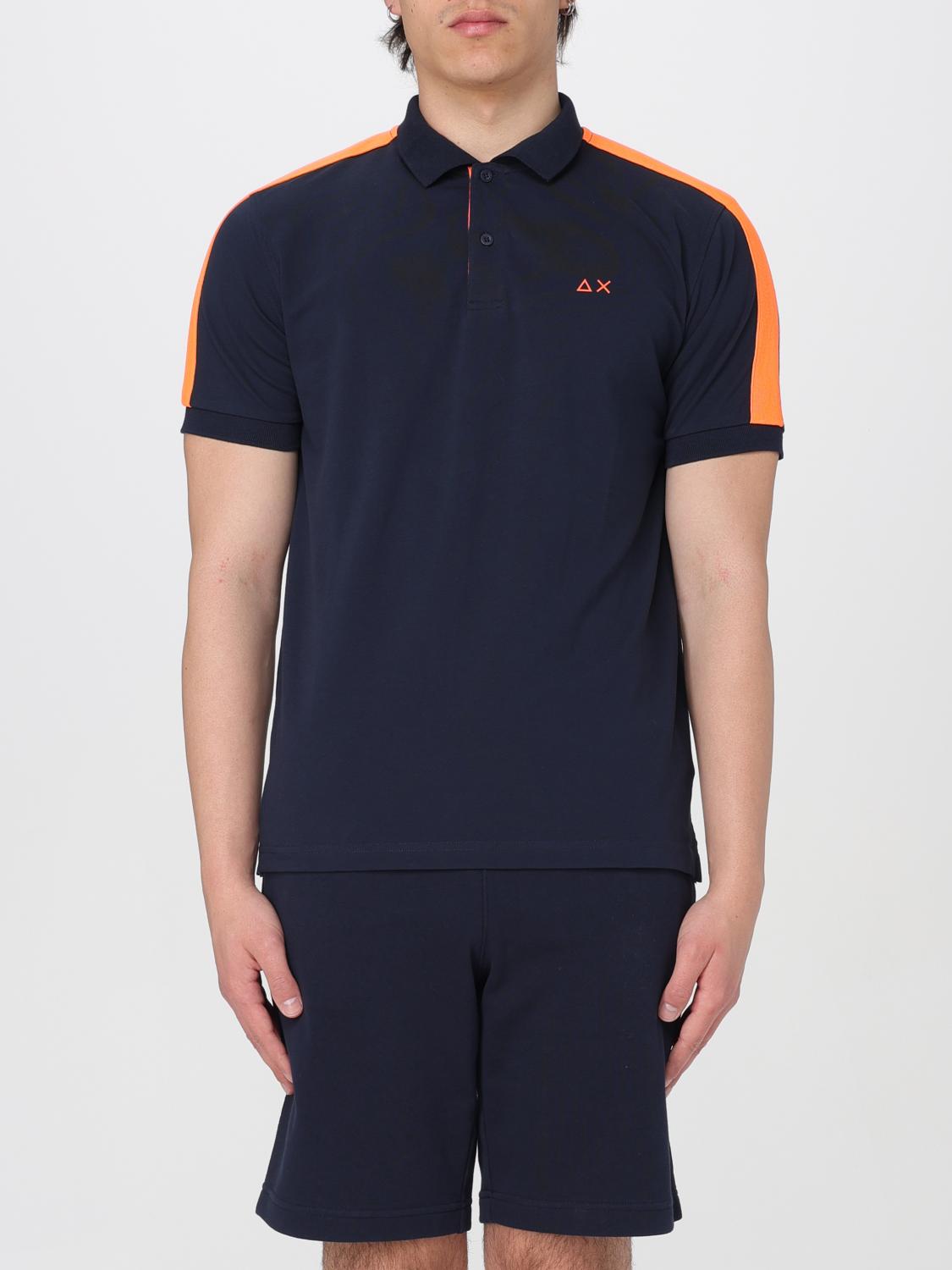 SUN68 POLO SHIRT: T-shirt men Sun 68, Blue - Img 1