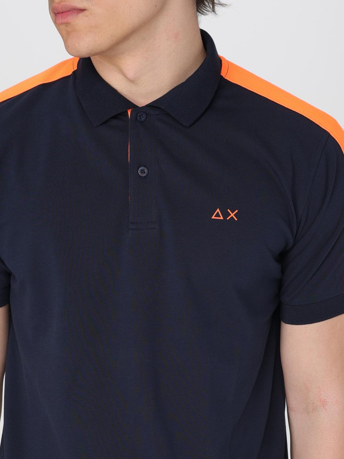 SUN68 POLO SHIRT: T-shirt men Sun 68, Blue - Img 3