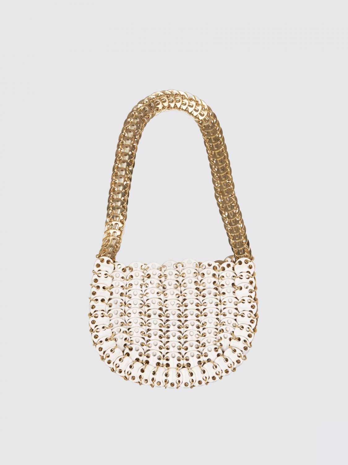 RABANNE BORSA A SPALLA: Borsa 1969 Rabanne in maglia metallica , Oro - Img 2