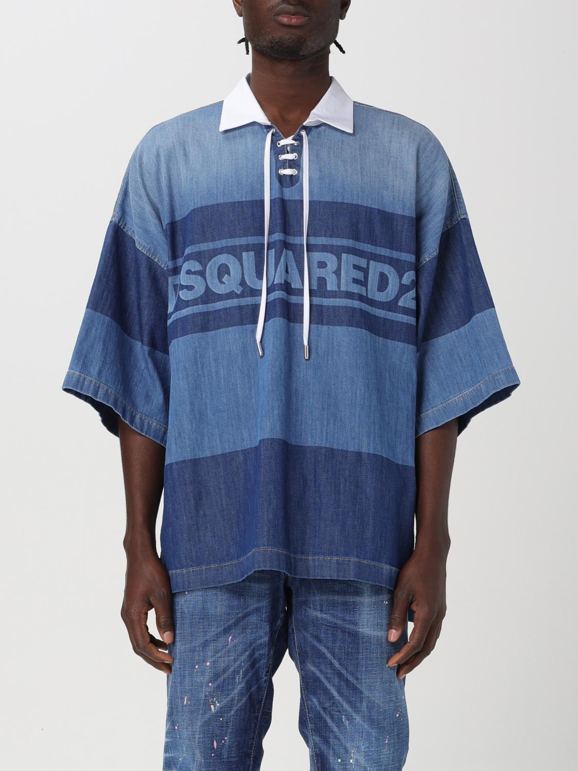 Dsquared2 ポロシャツ メンズ - ネイビー | S71DM0687S30341 | GIGLIO.COM