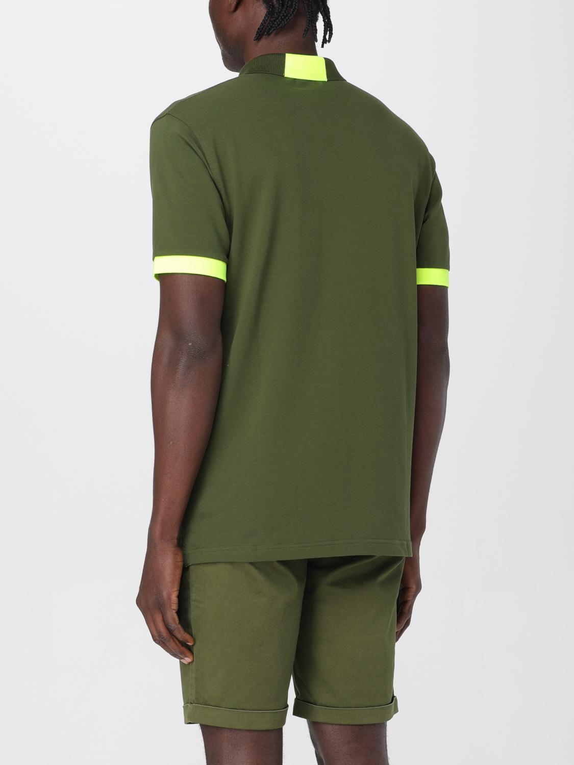 SUN68 POLO: Polo Sun 68 in piquet di cotone con logo , Verde - Img 2