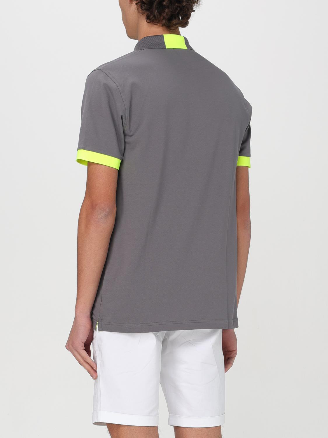 SUN68 POLO: Polo Sun 68 in piquet di cotone con logo , Inchiostro - Img 2