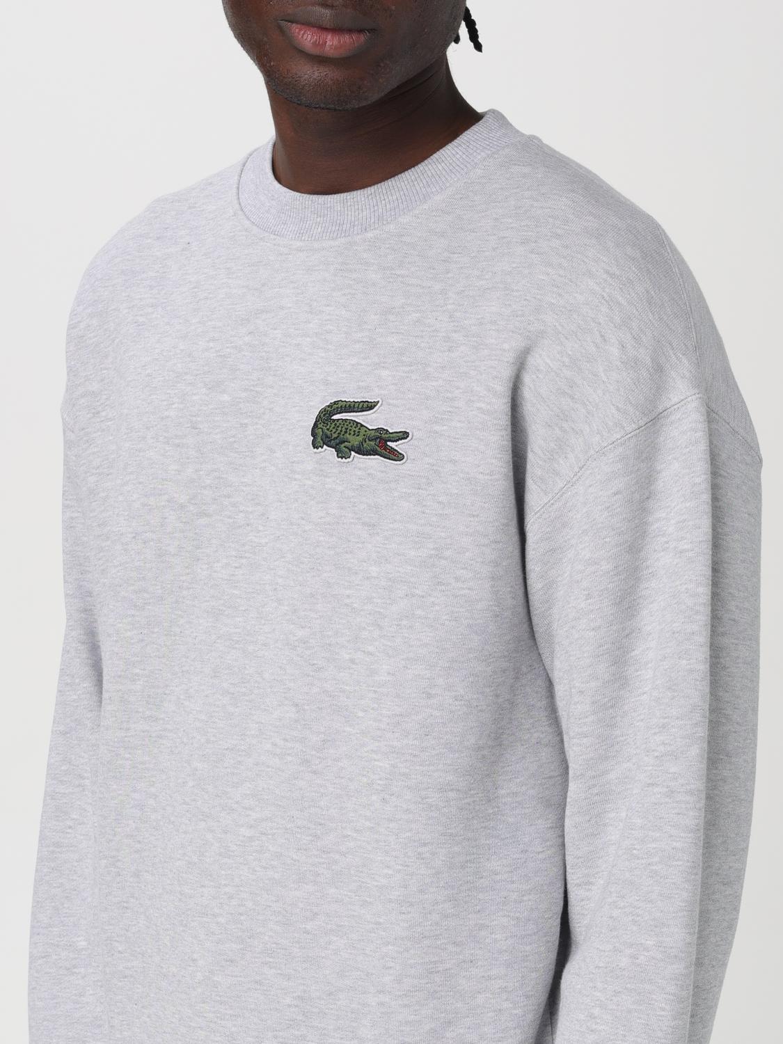 LACOSTE FELPA: Felpa Lacoste in cotone , Grigio - Img 3