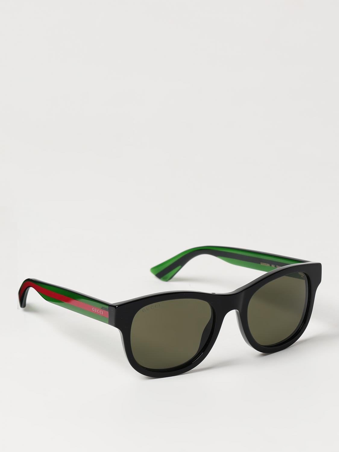 GUCCI: Sunglasses men Black Gucci sunglasses GG0003SN online
