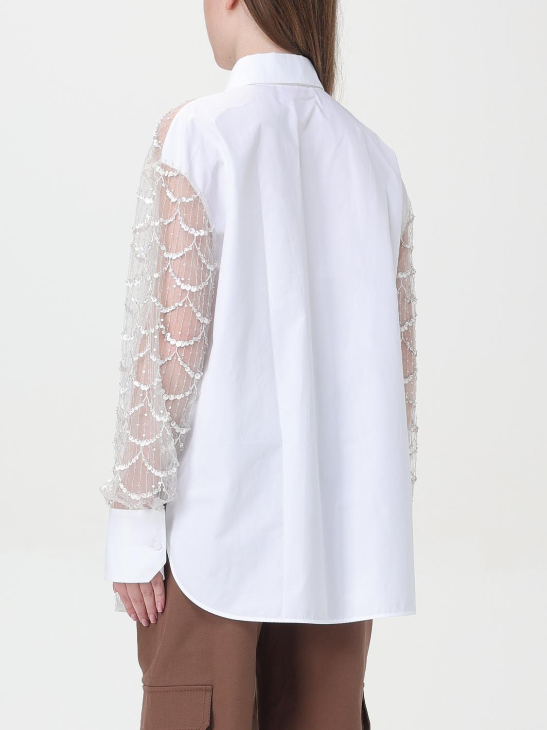 Valentino シャツ レディース - アイボリー | 4B3AB5W01ED | GIGLIO.COM