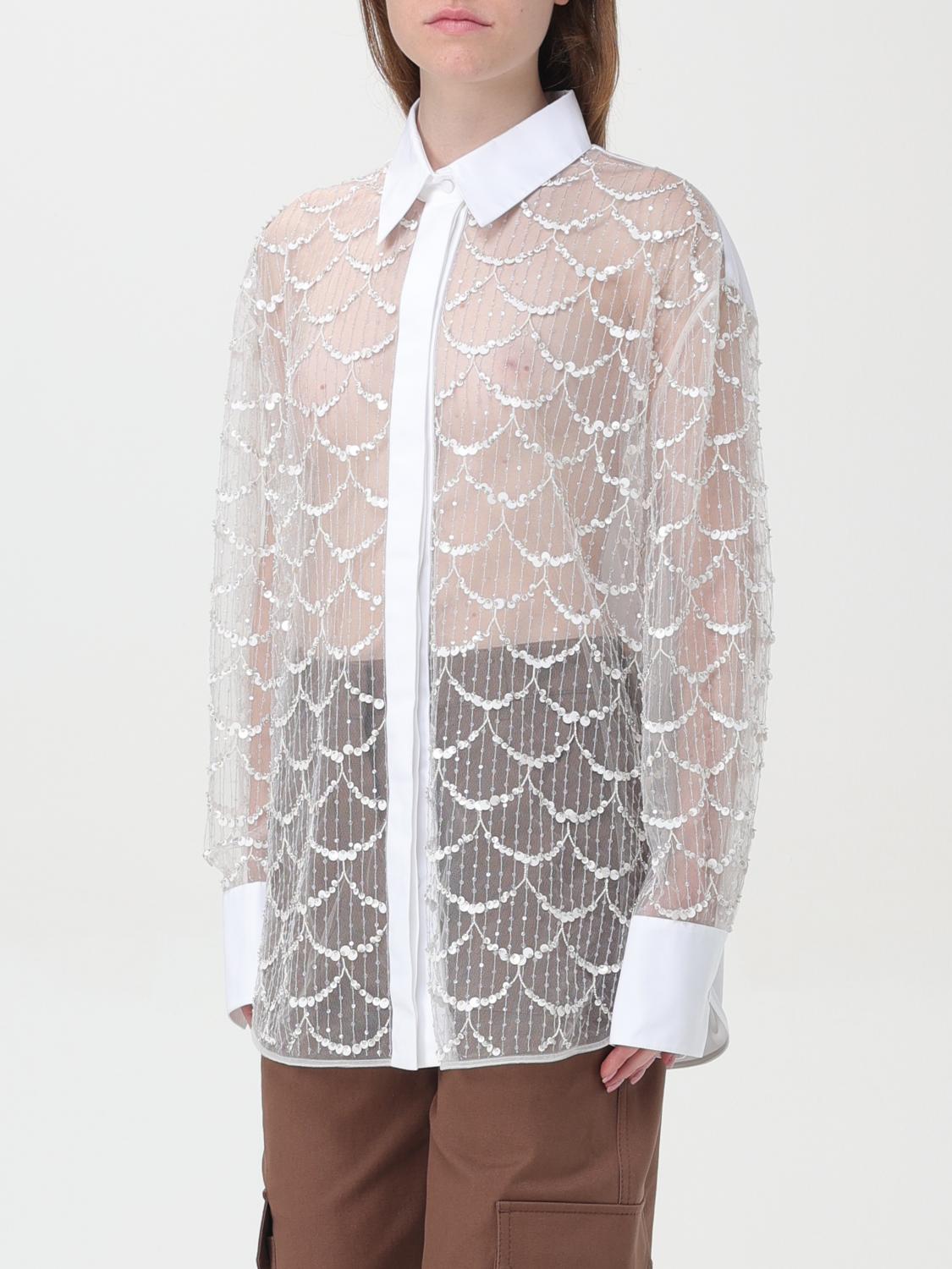 Valentino シャツ レディース - アイボリー | 4B3AB5W01ED | GIGLIO.COM